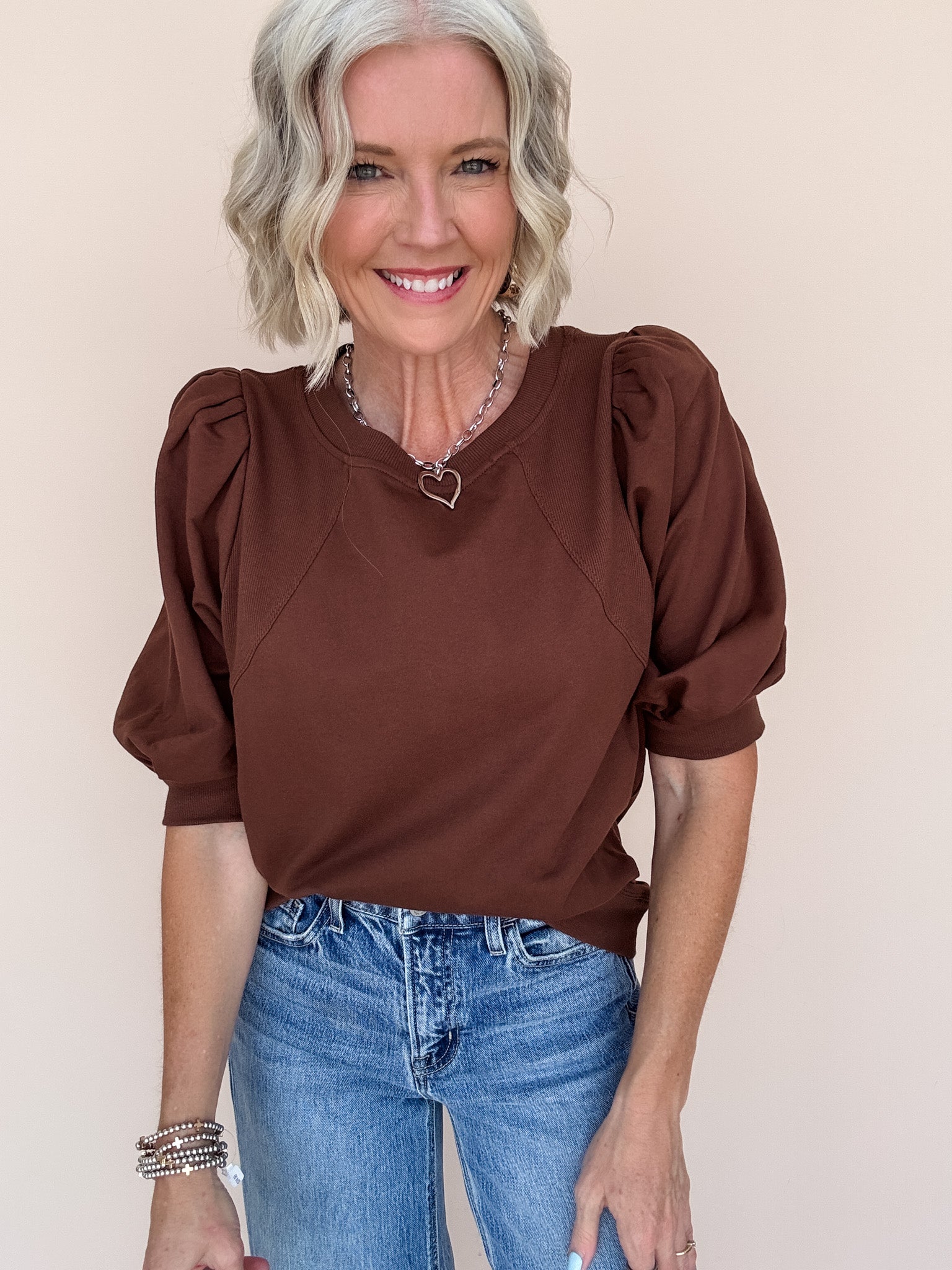 Ridge Bend Top | Brown