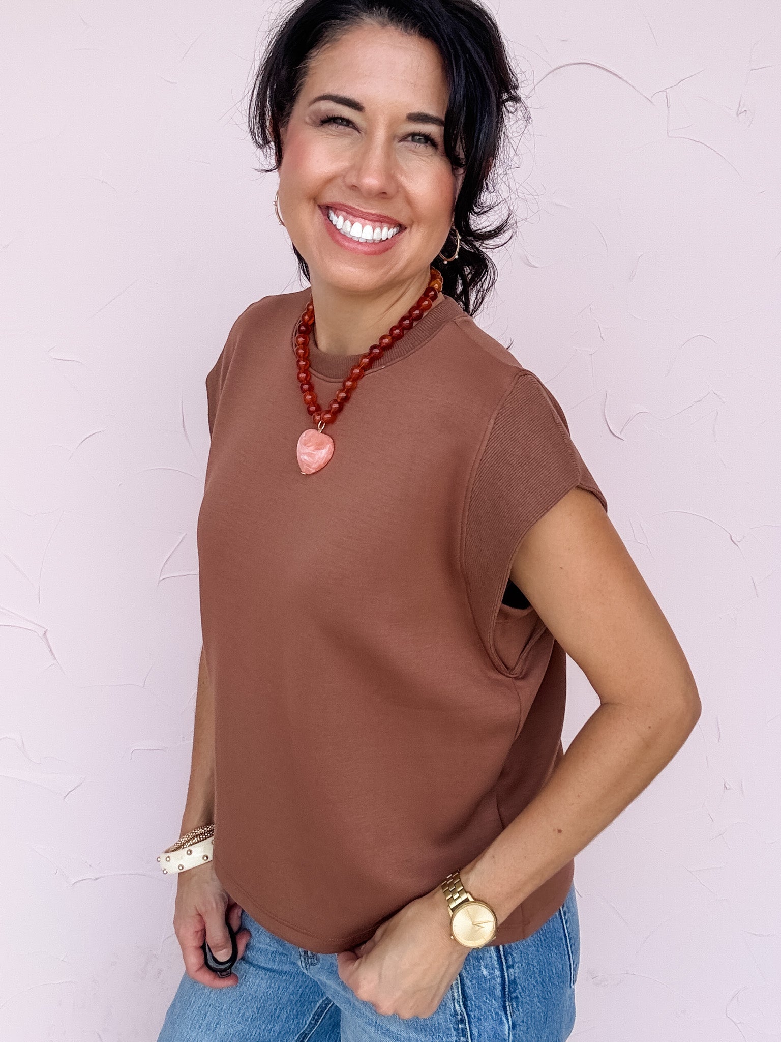 Kelly Coast Top | Mocha