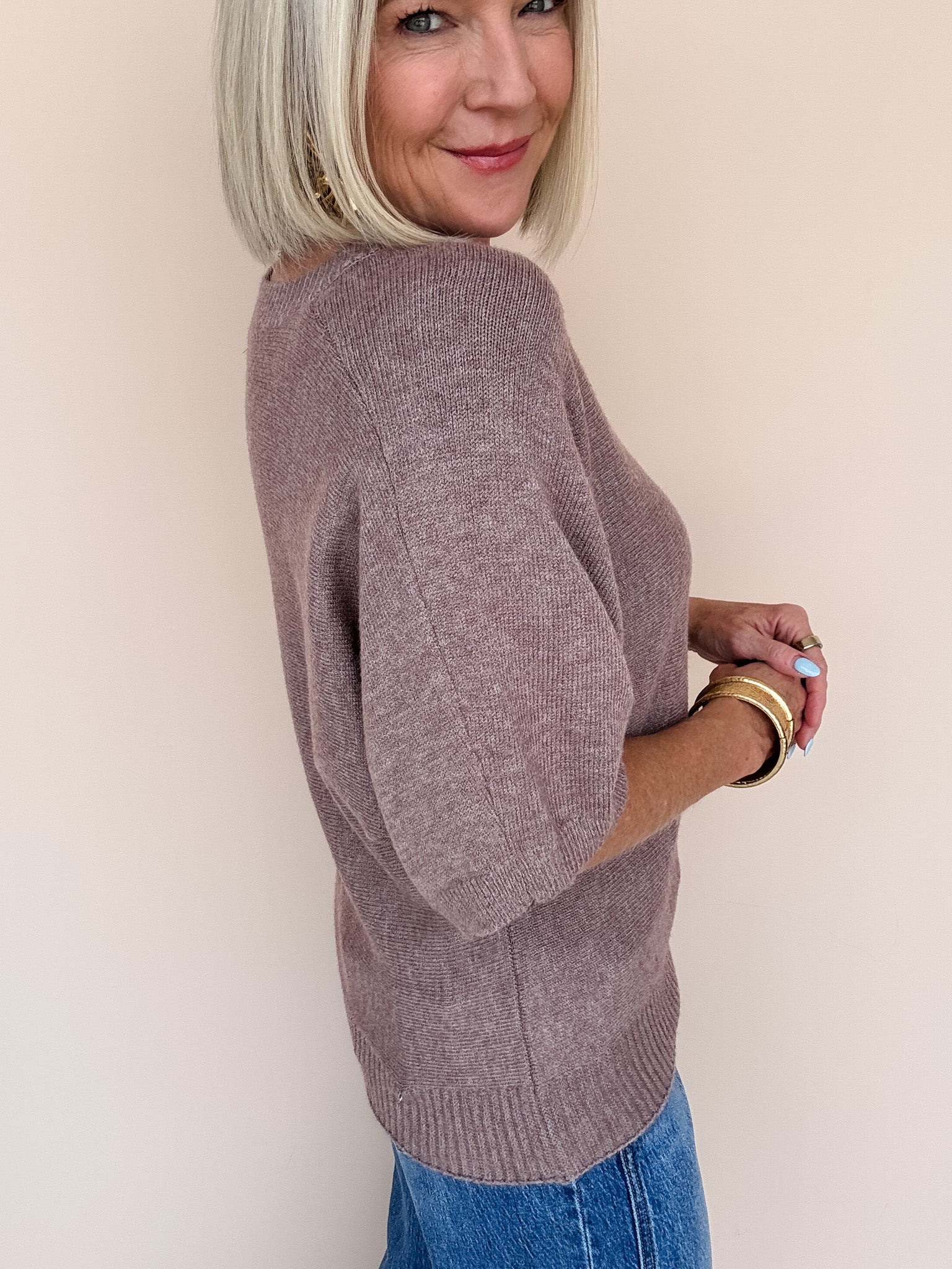 Landry Knit Top | Light Mocha