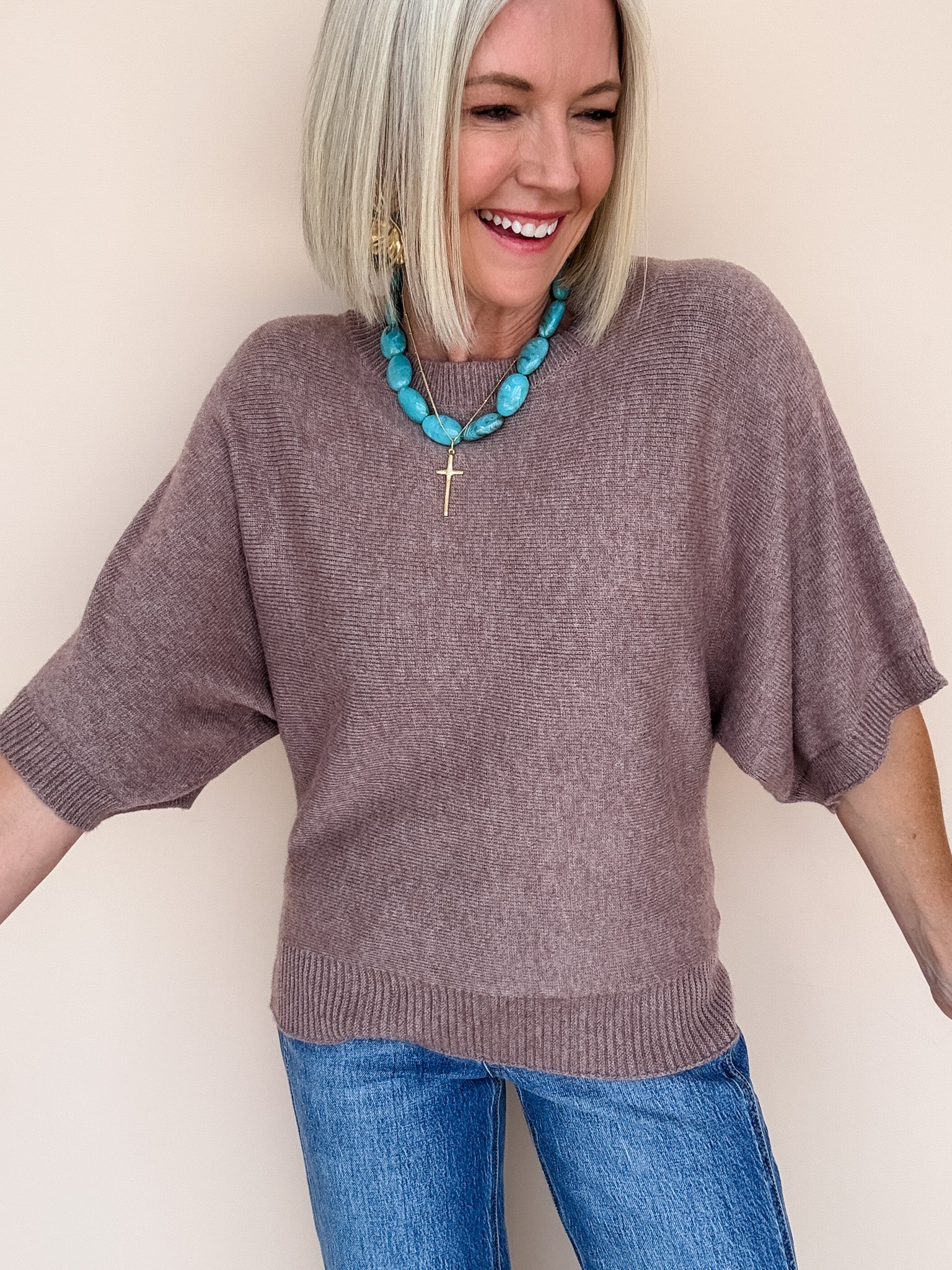 Landry Knit Top | Light Mocha