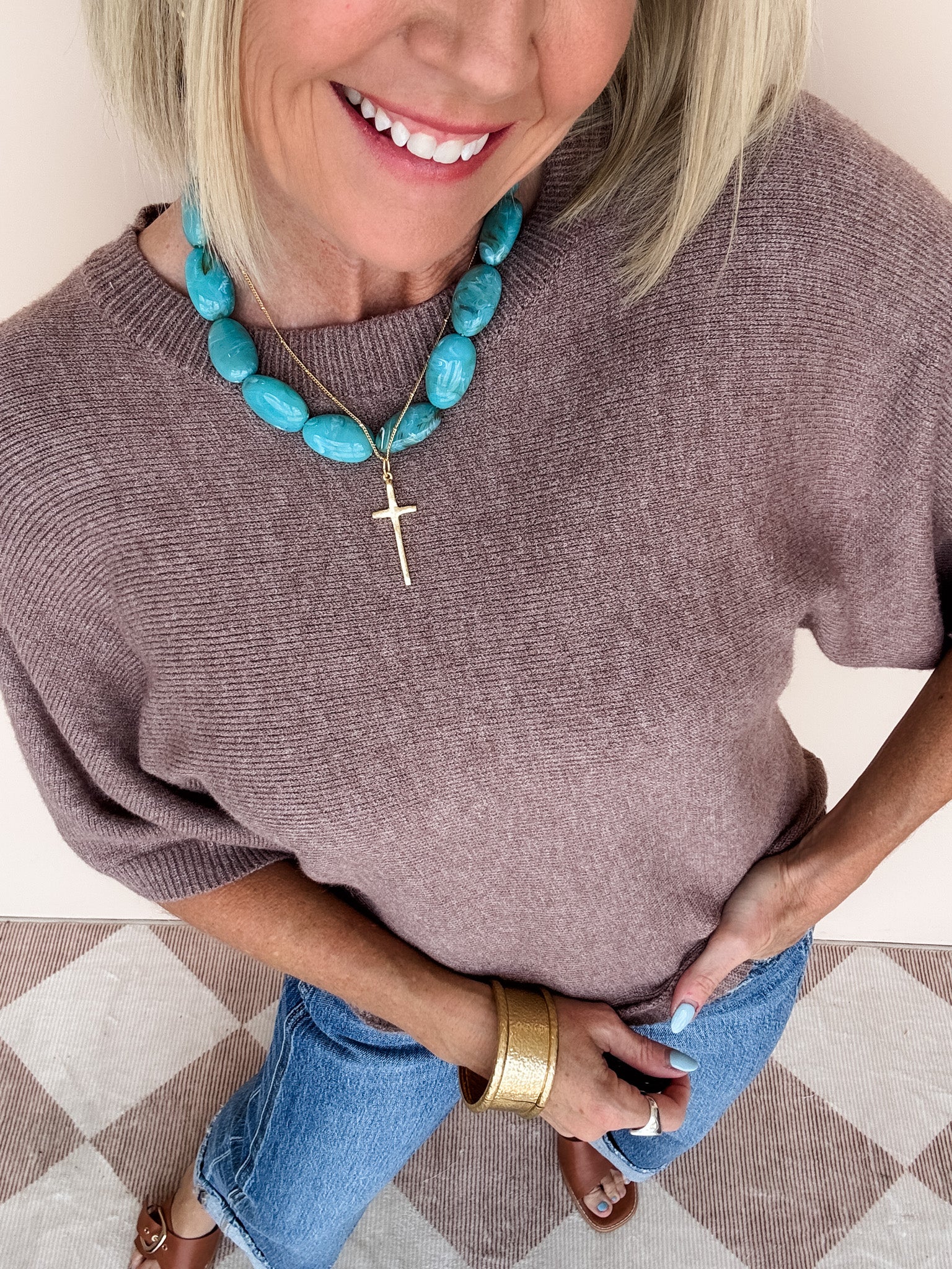 Landry Knit Top | Light Mocha