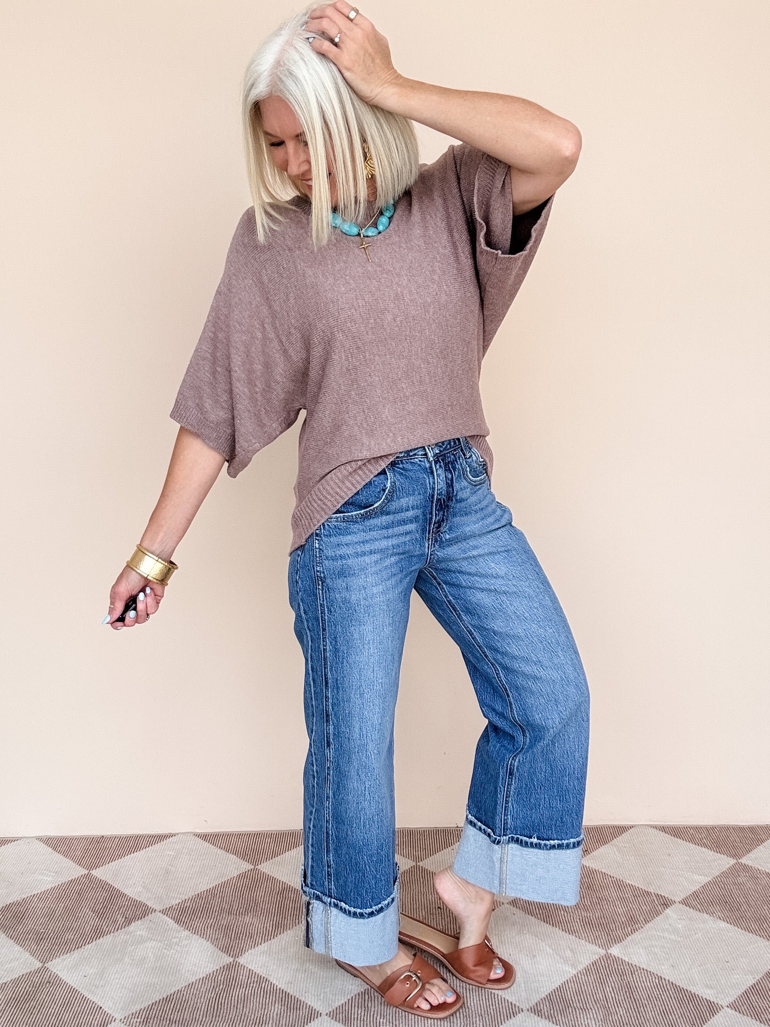 Landry Knit Top | Light Mocha