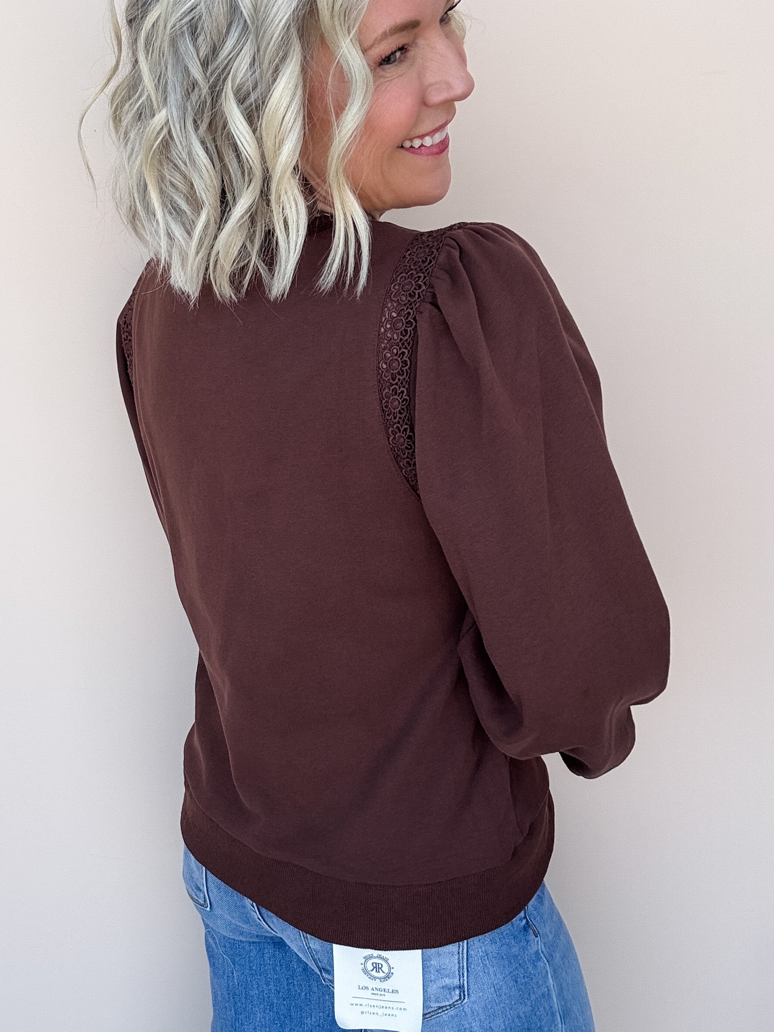 Laced With Love Top | Brown