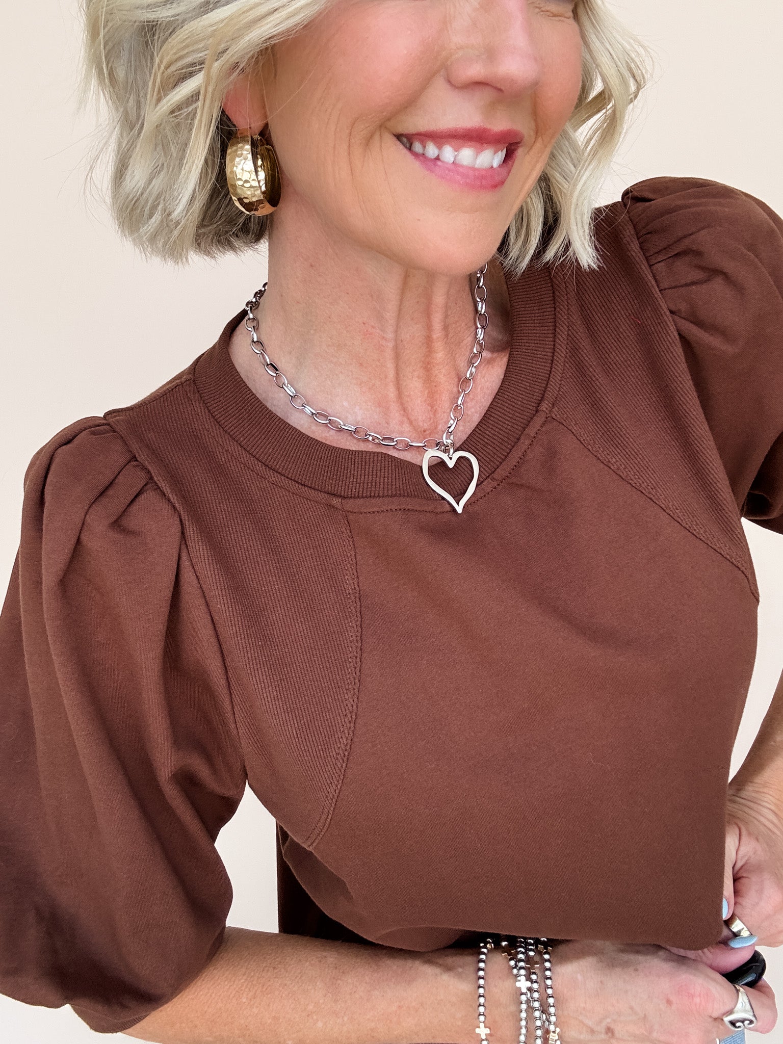 Ridge Bend Top | Brown
