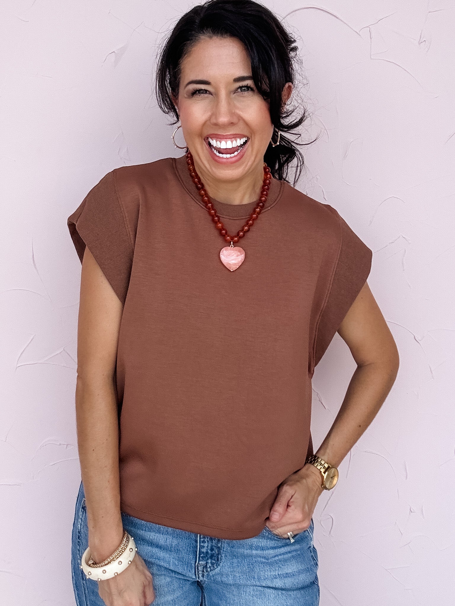 Kelly Coast Top | Mocha