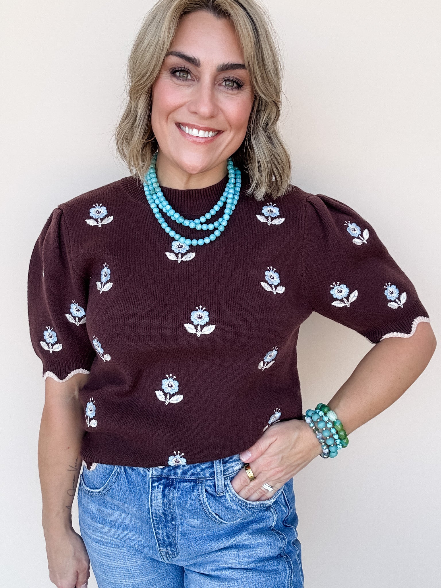 Chocolate Bloom Sweater