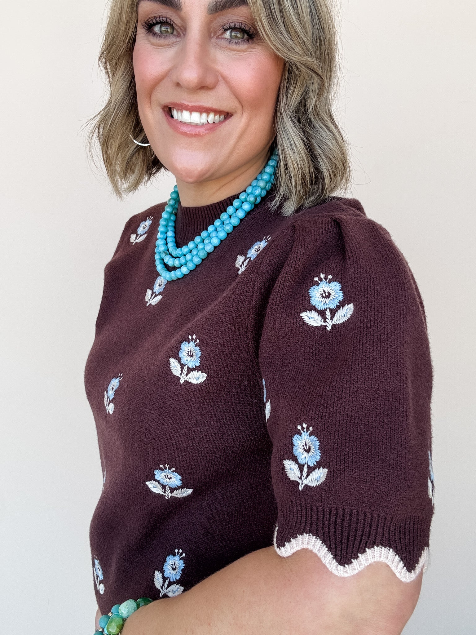 Chocolate Bloom Sweater