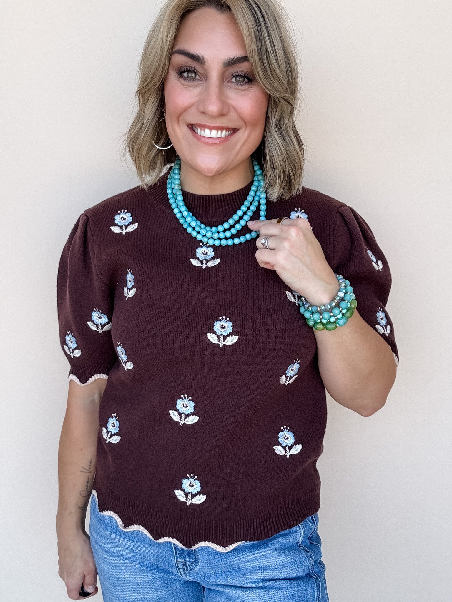 Chocolate Bloom Sweater