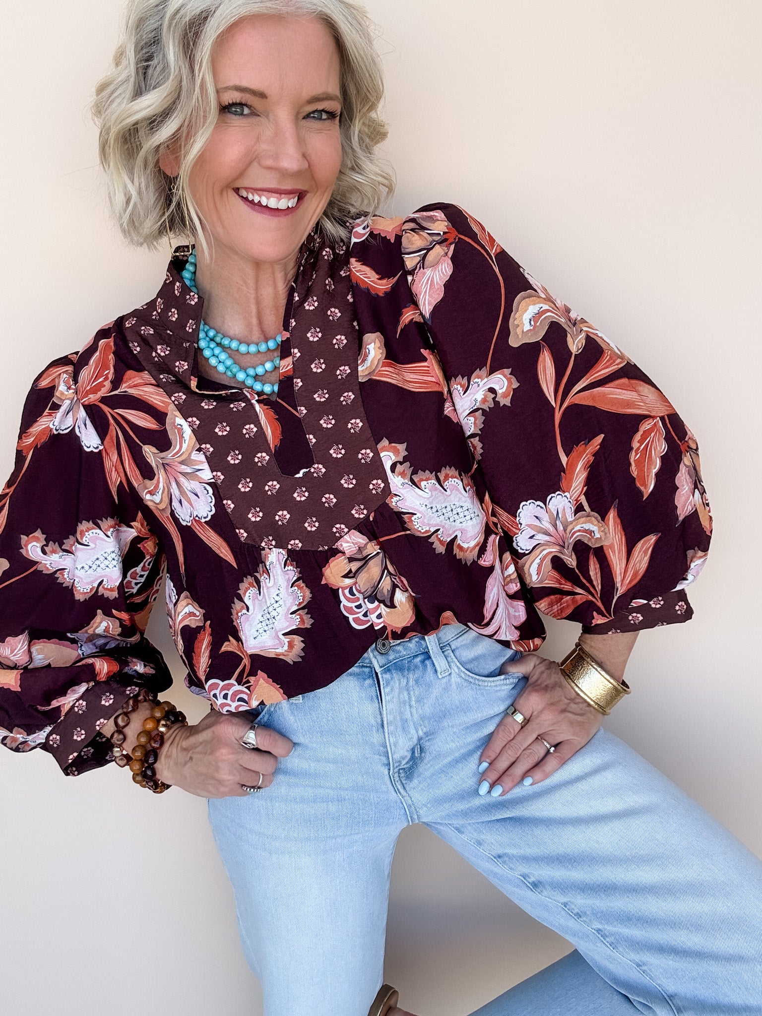 Sienna Paisley Top