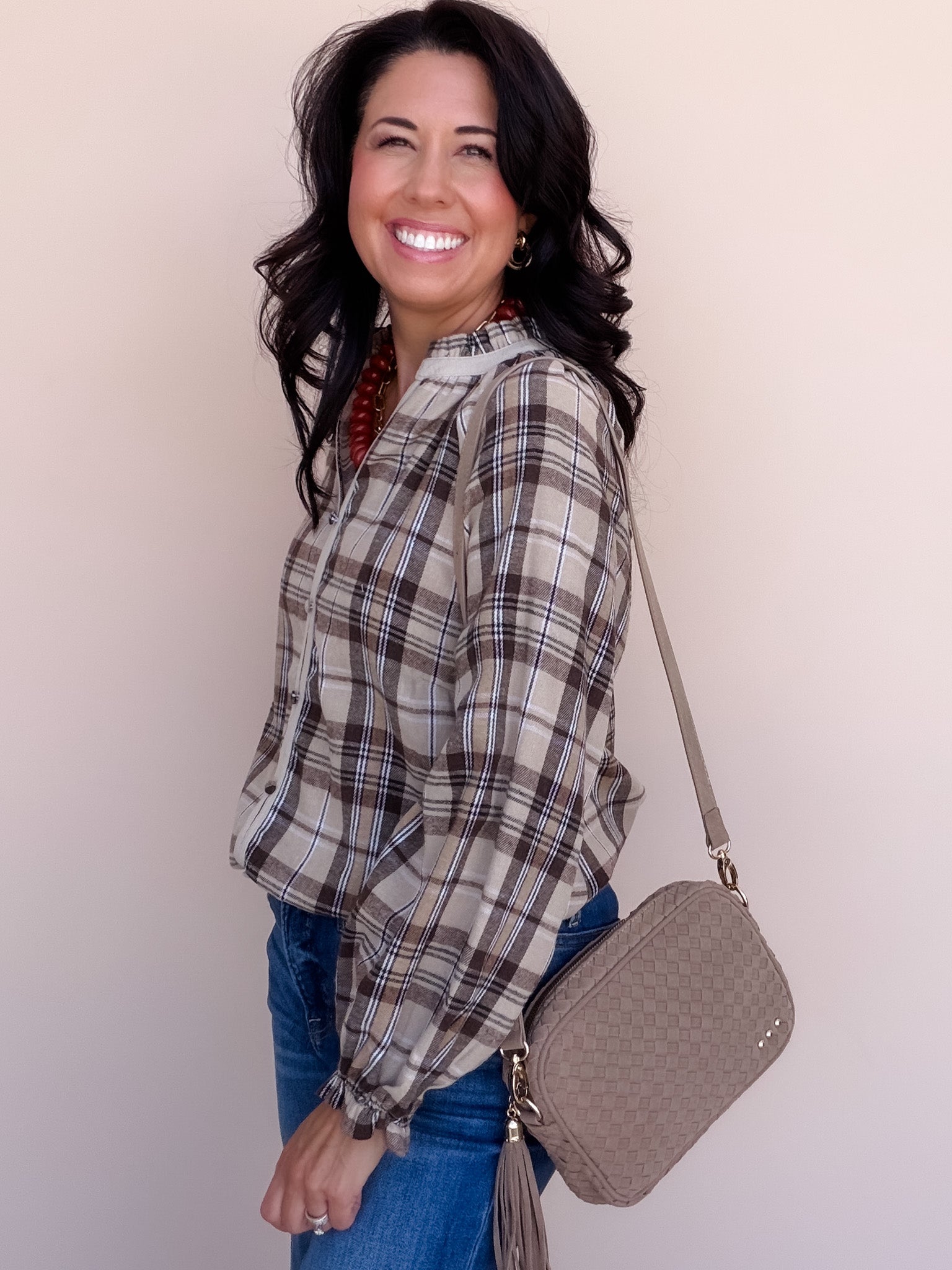 Plaid & Simple Top