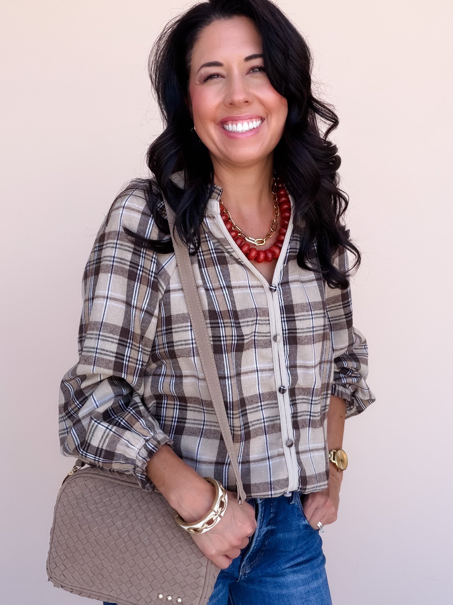 Plaid & Simple Top