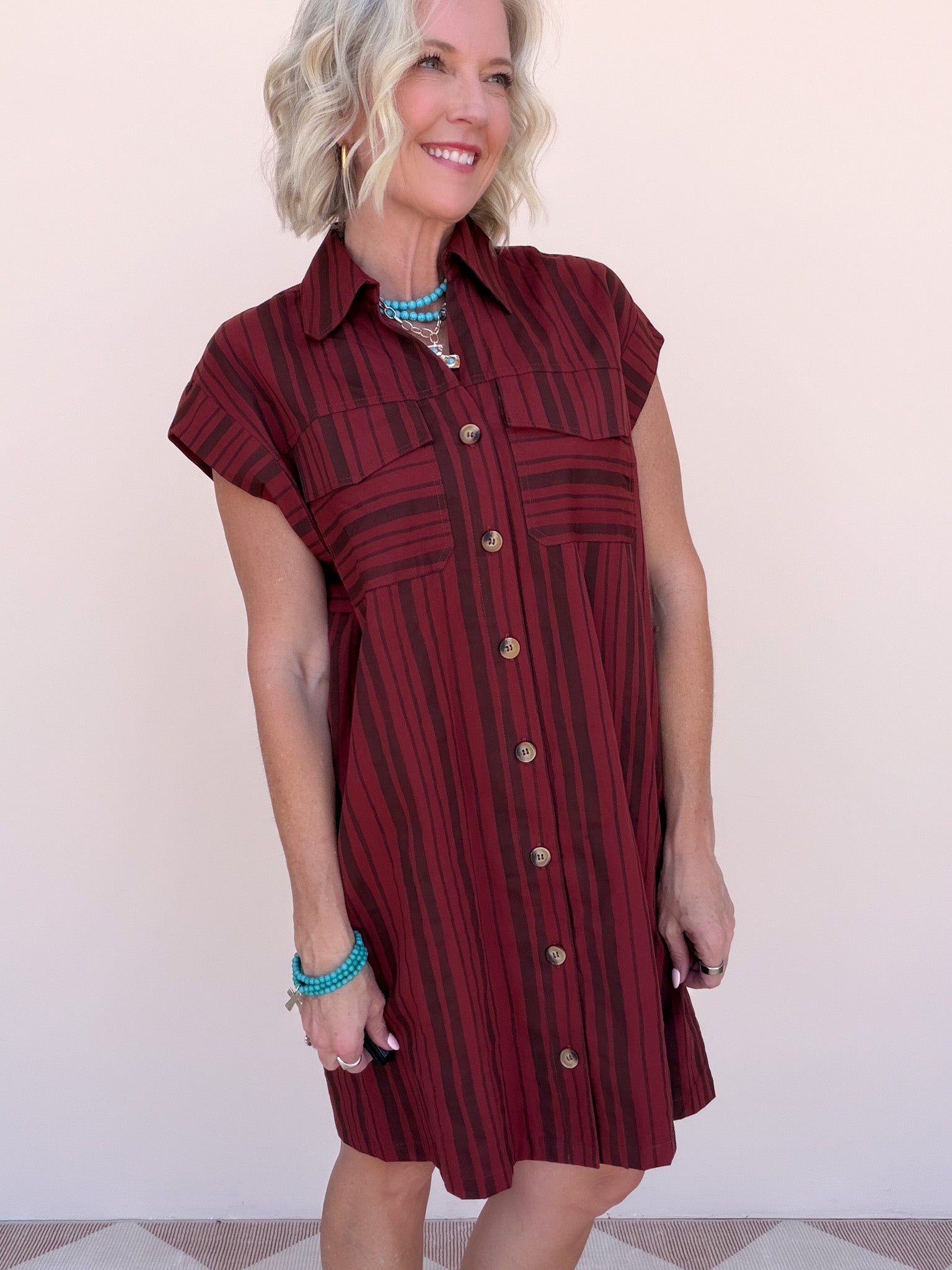All in a Row Dress