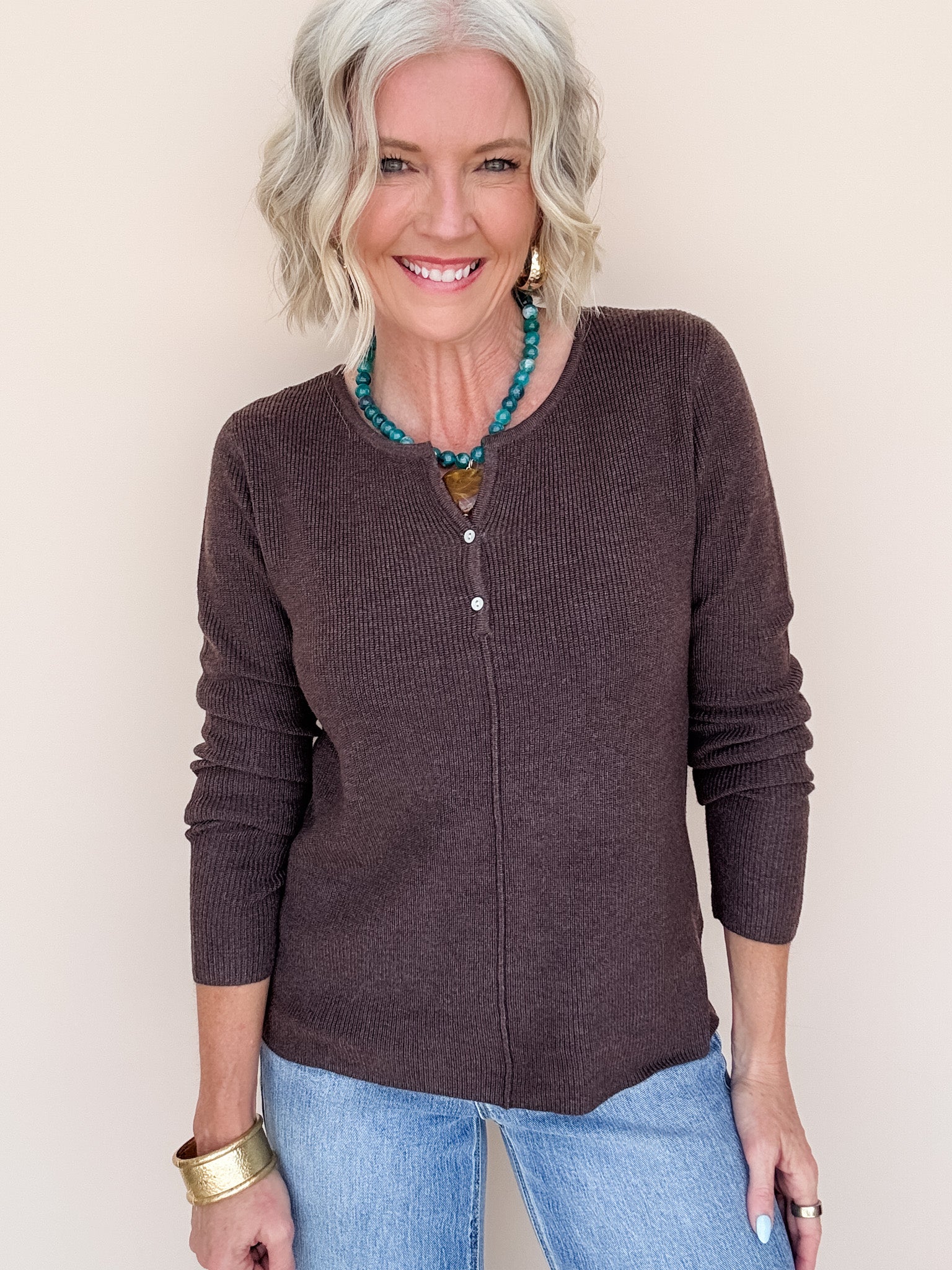 Mocha Mood Henley
