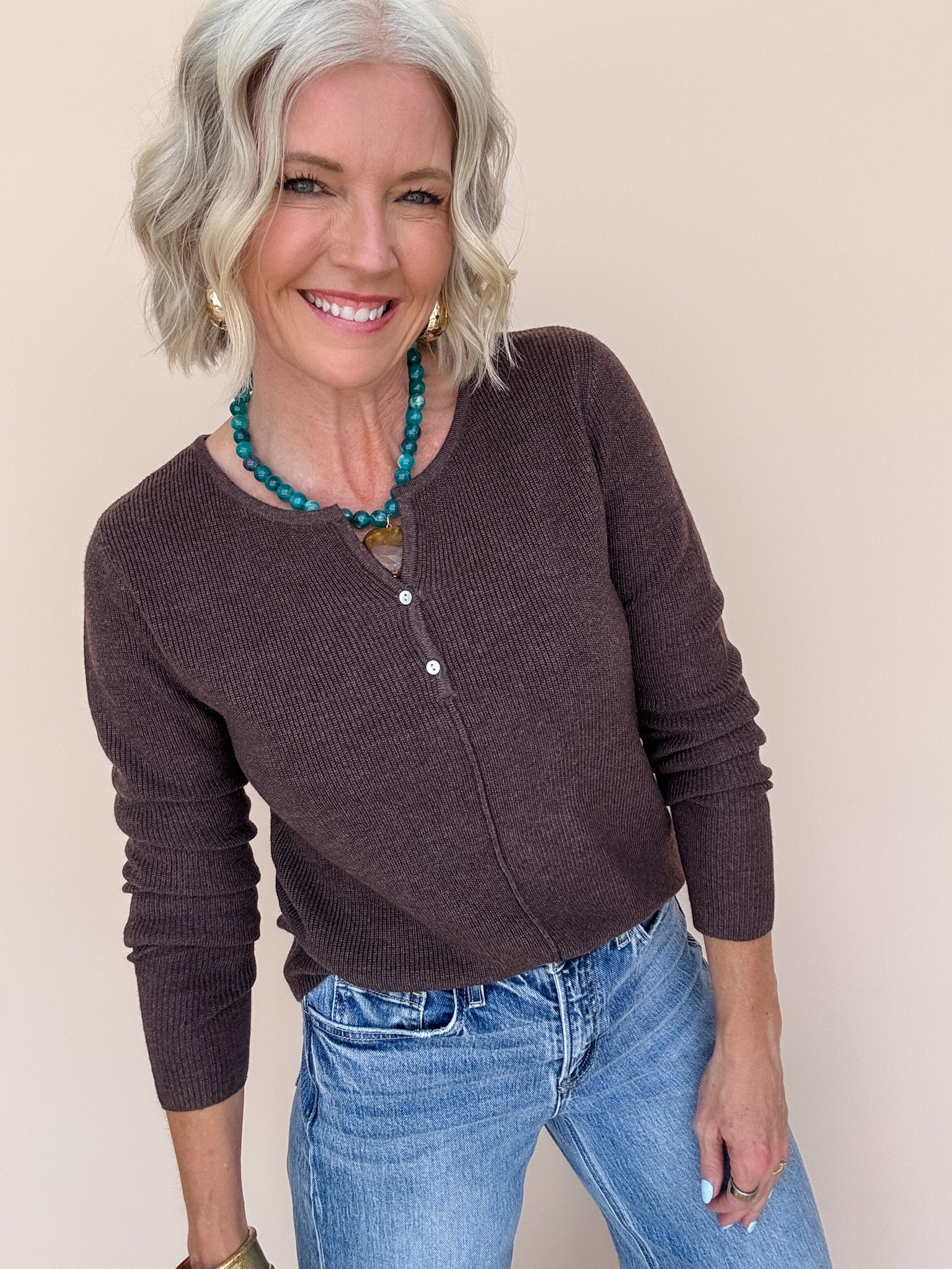 Mocha Mood Henley