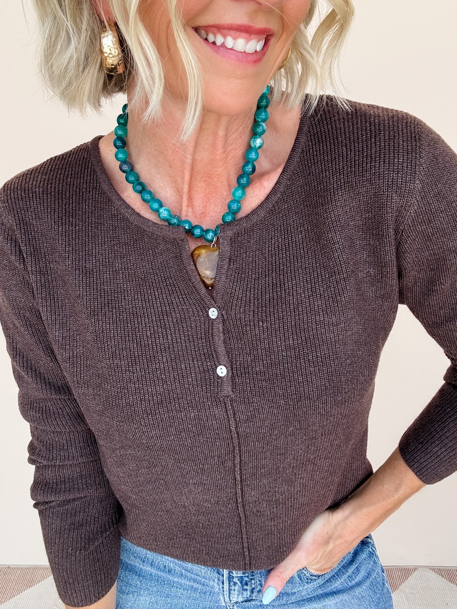 Mocha Mood Henley