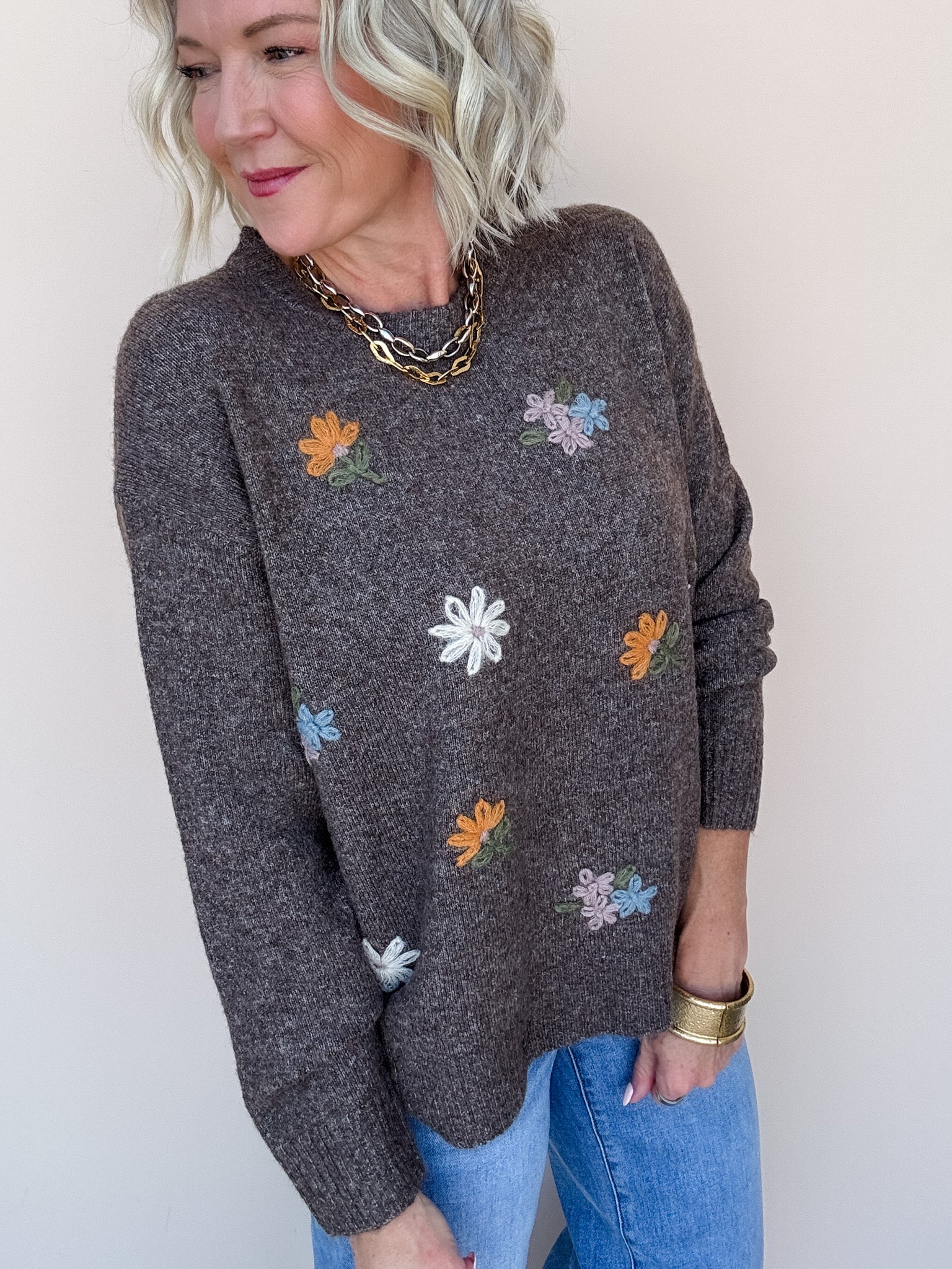 Pressed Posy Sweater