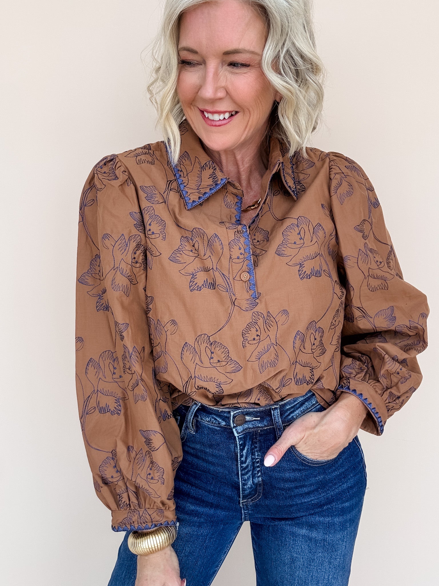 Betsy Blue Top