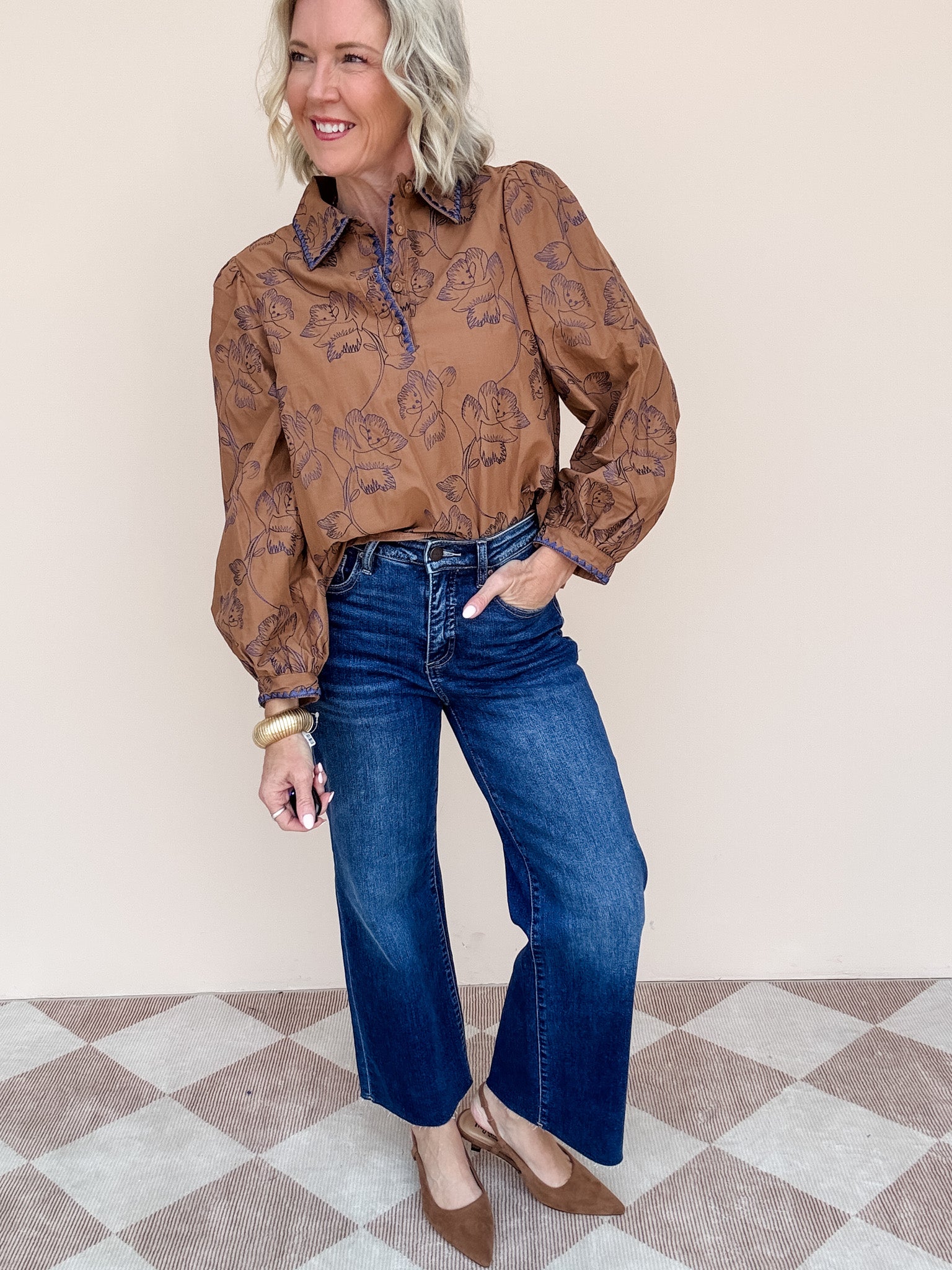 Betsy Blue Top