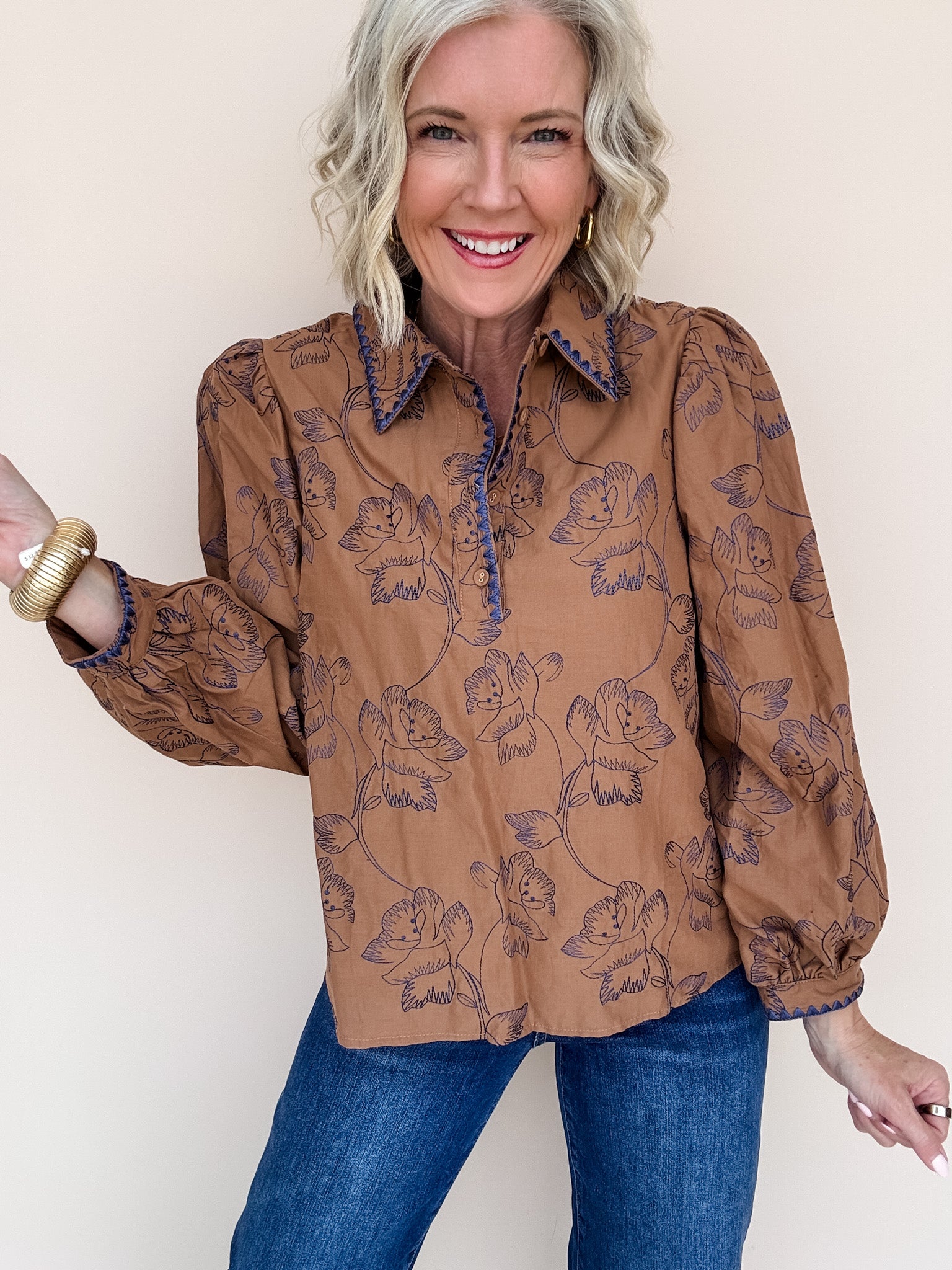 Betsy Blue Top