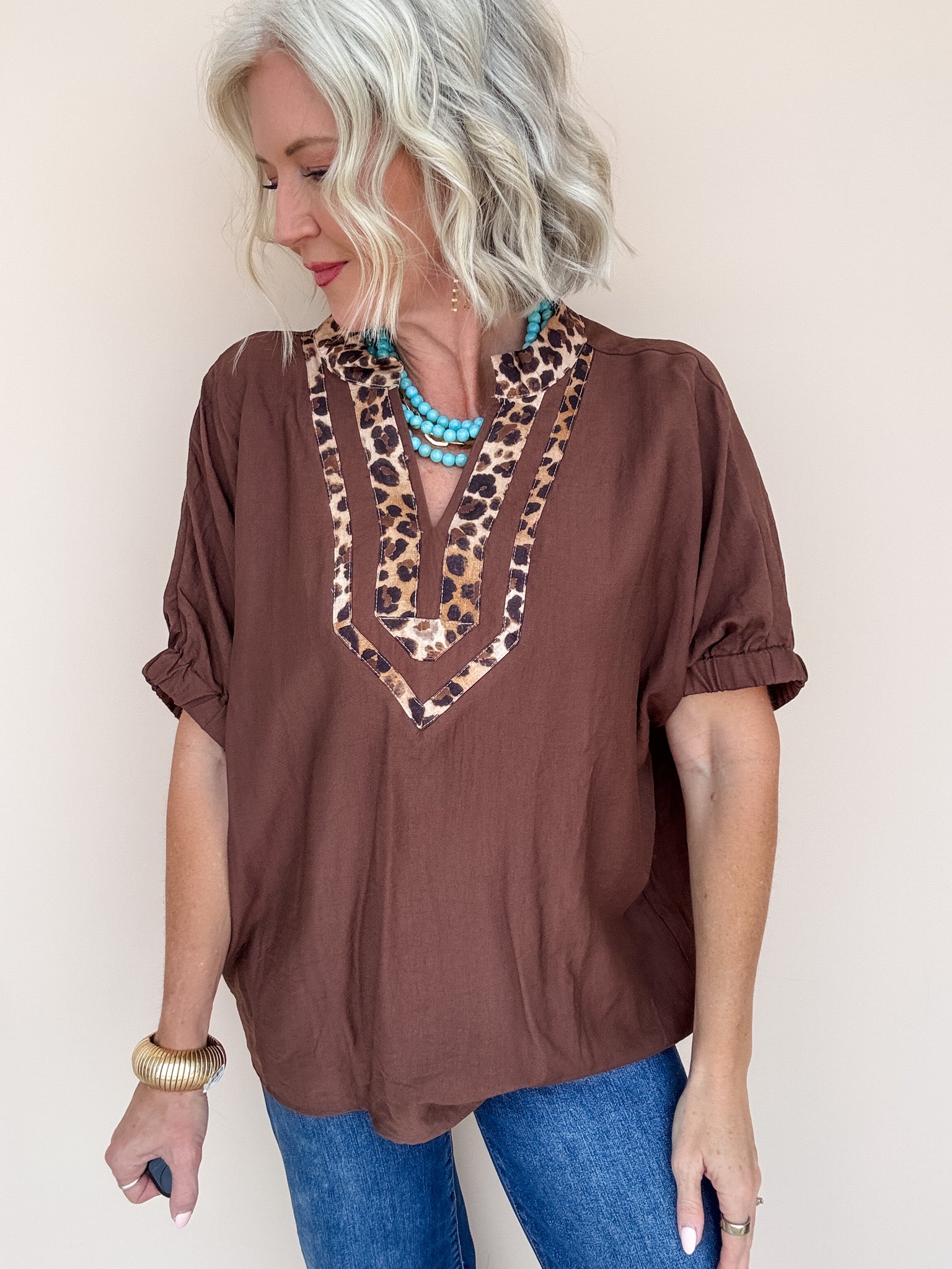 Rogue Trim Top | Brown