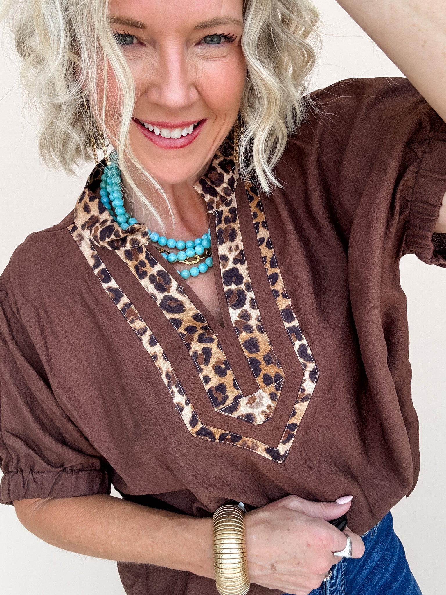 Rogue Trim Top | Brown