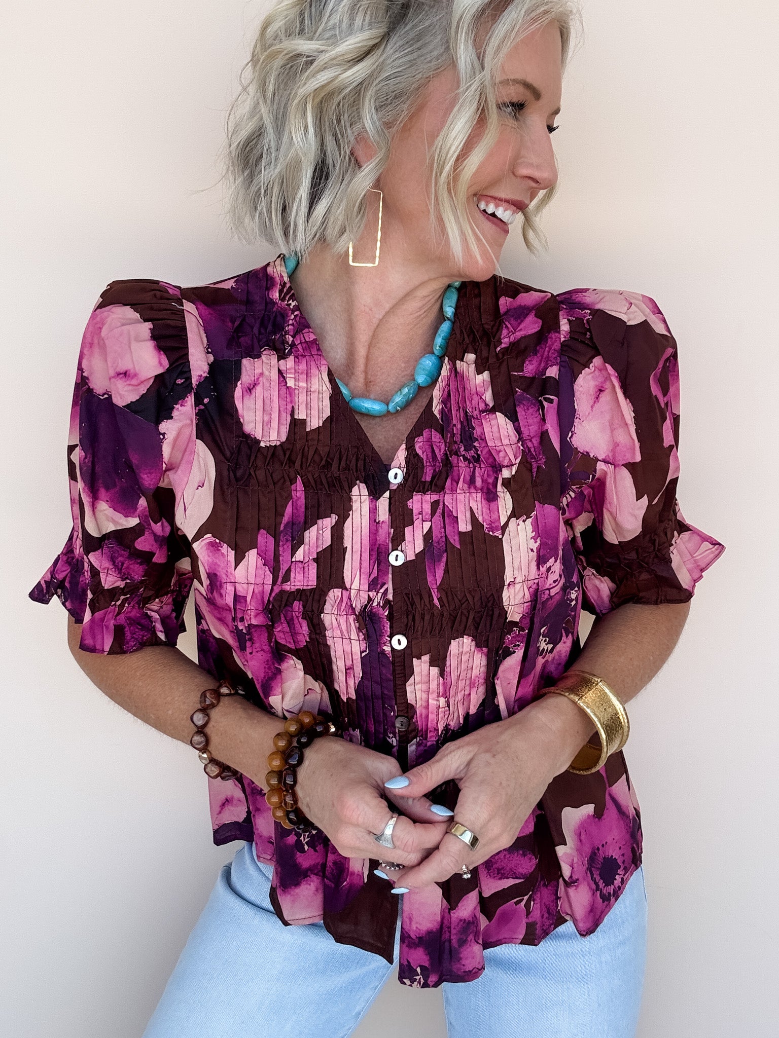 Amara Floral Top