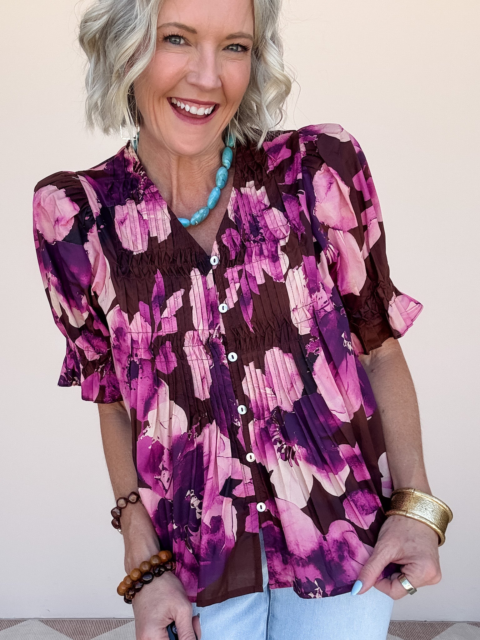 Amara Floral Top