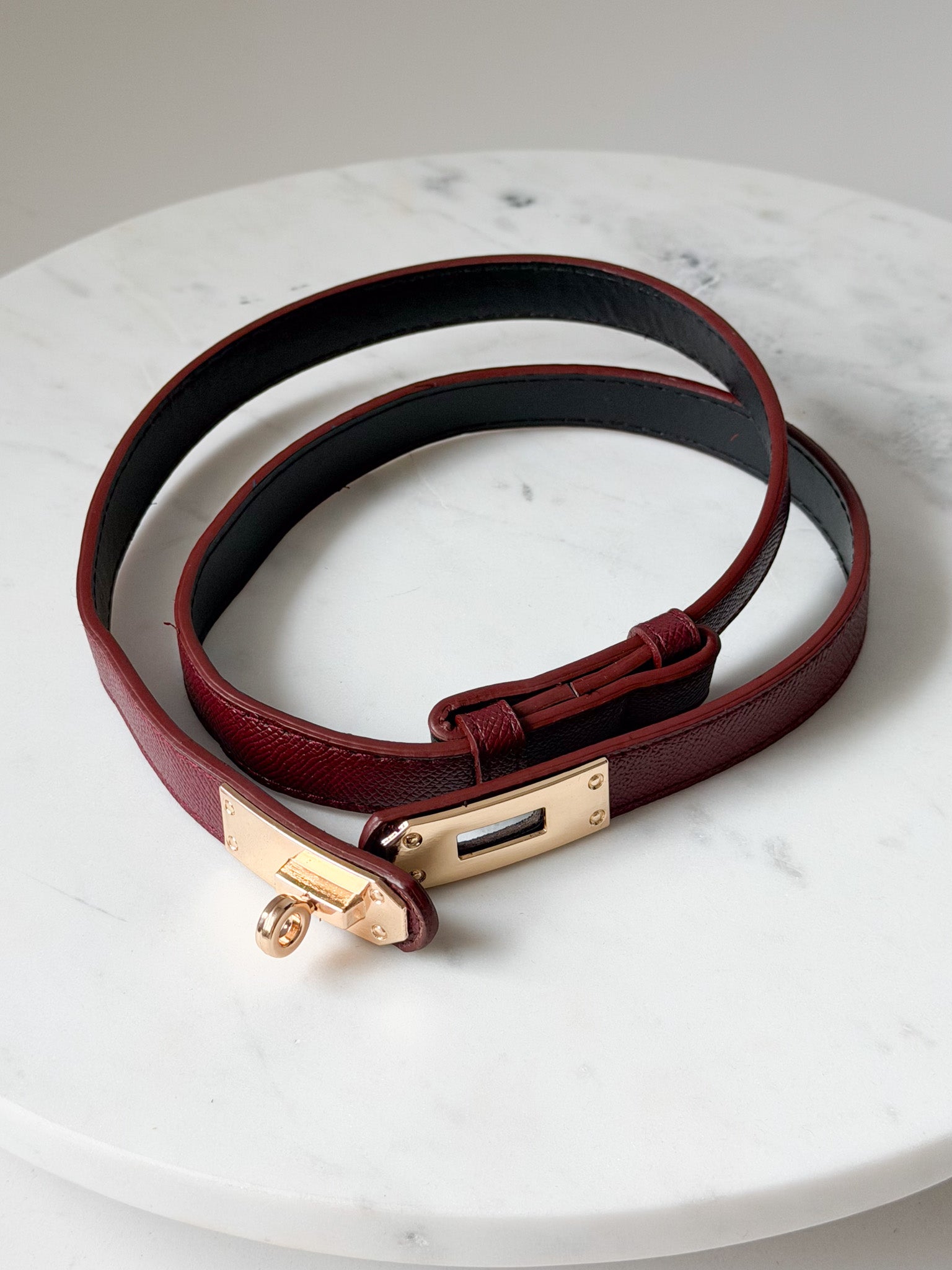 Perfect Pairing Belt | Burgundy