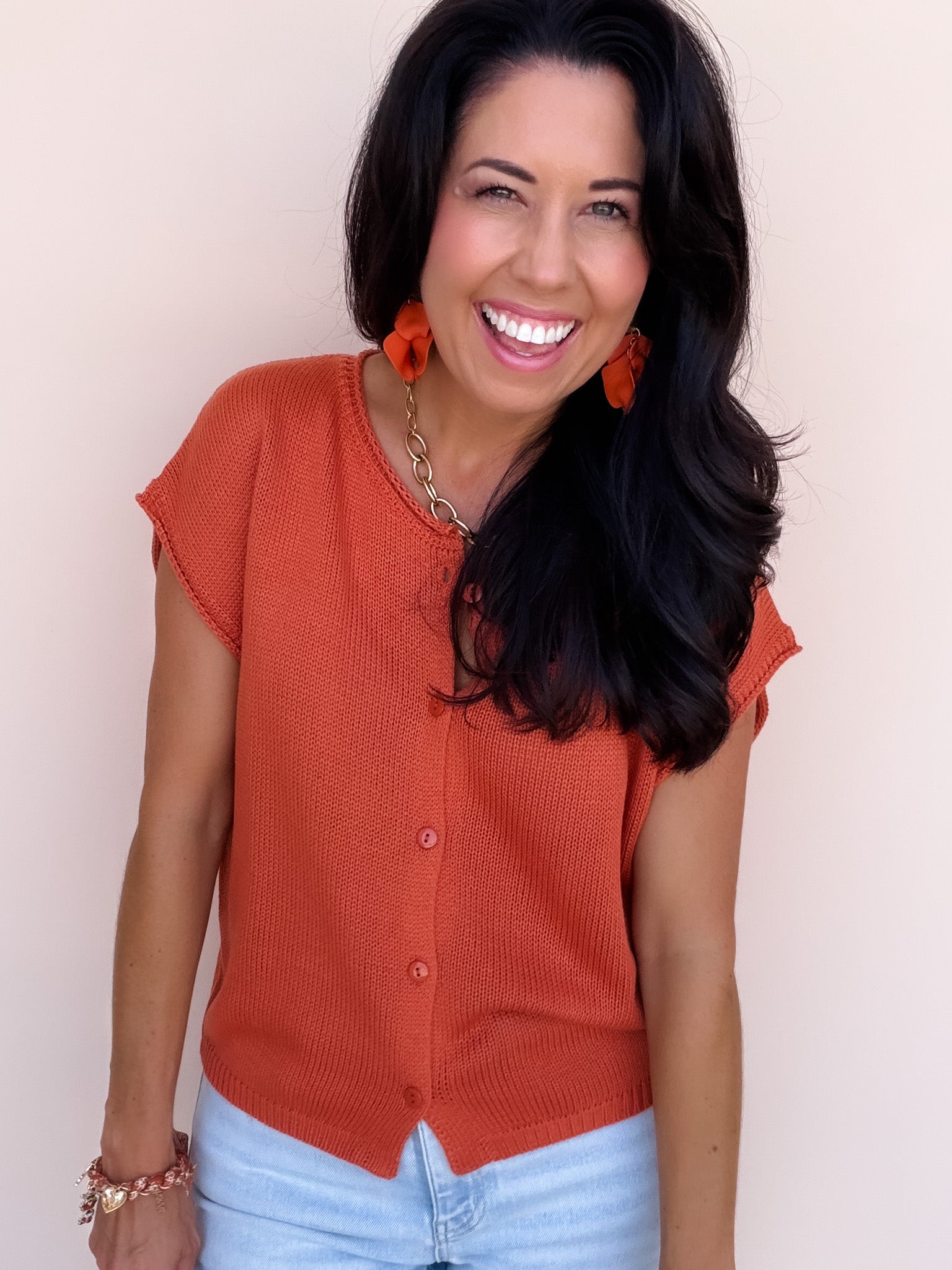 Weekend Rust Cardigan