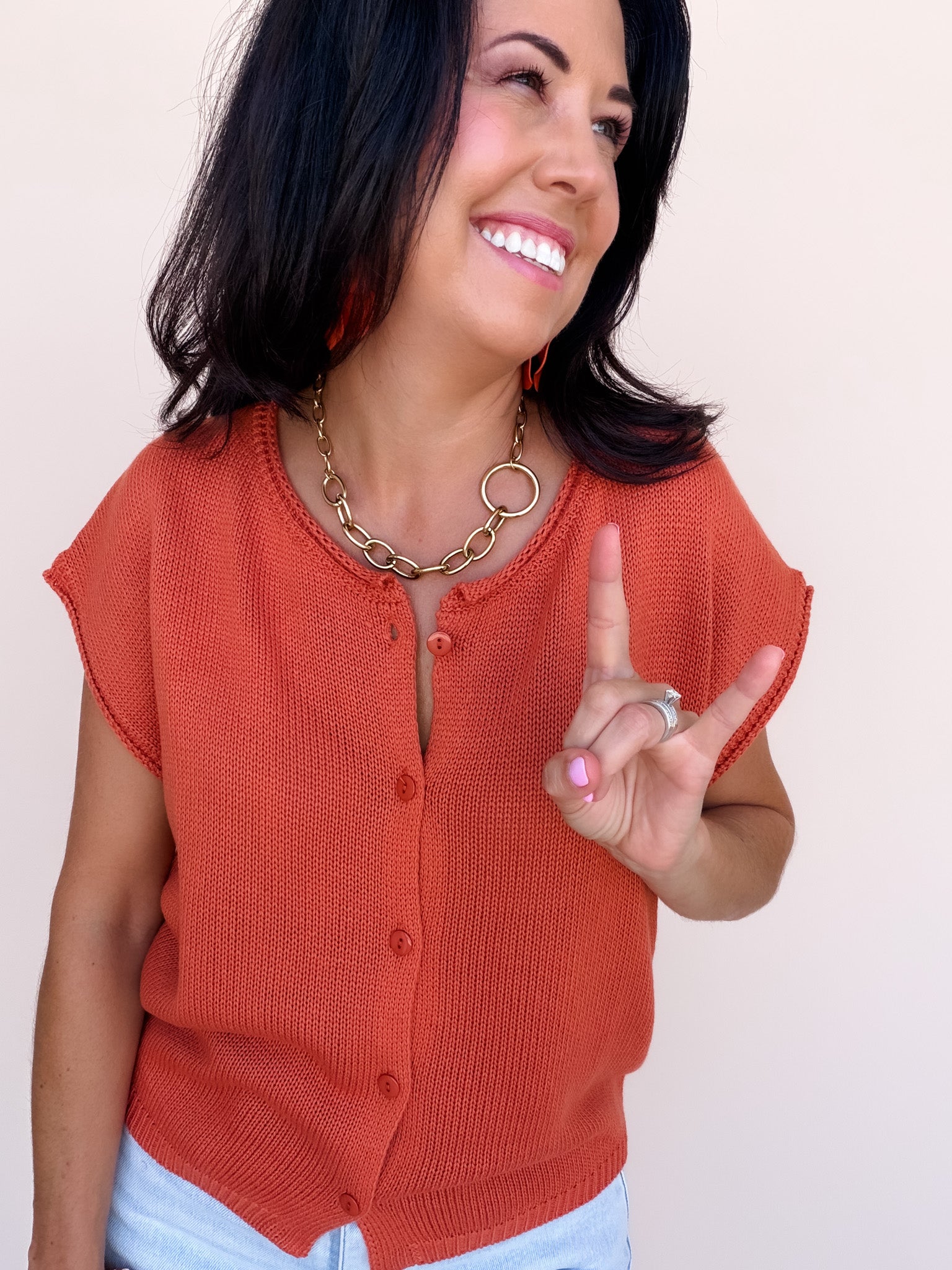 Weekend Rust Cardigan
