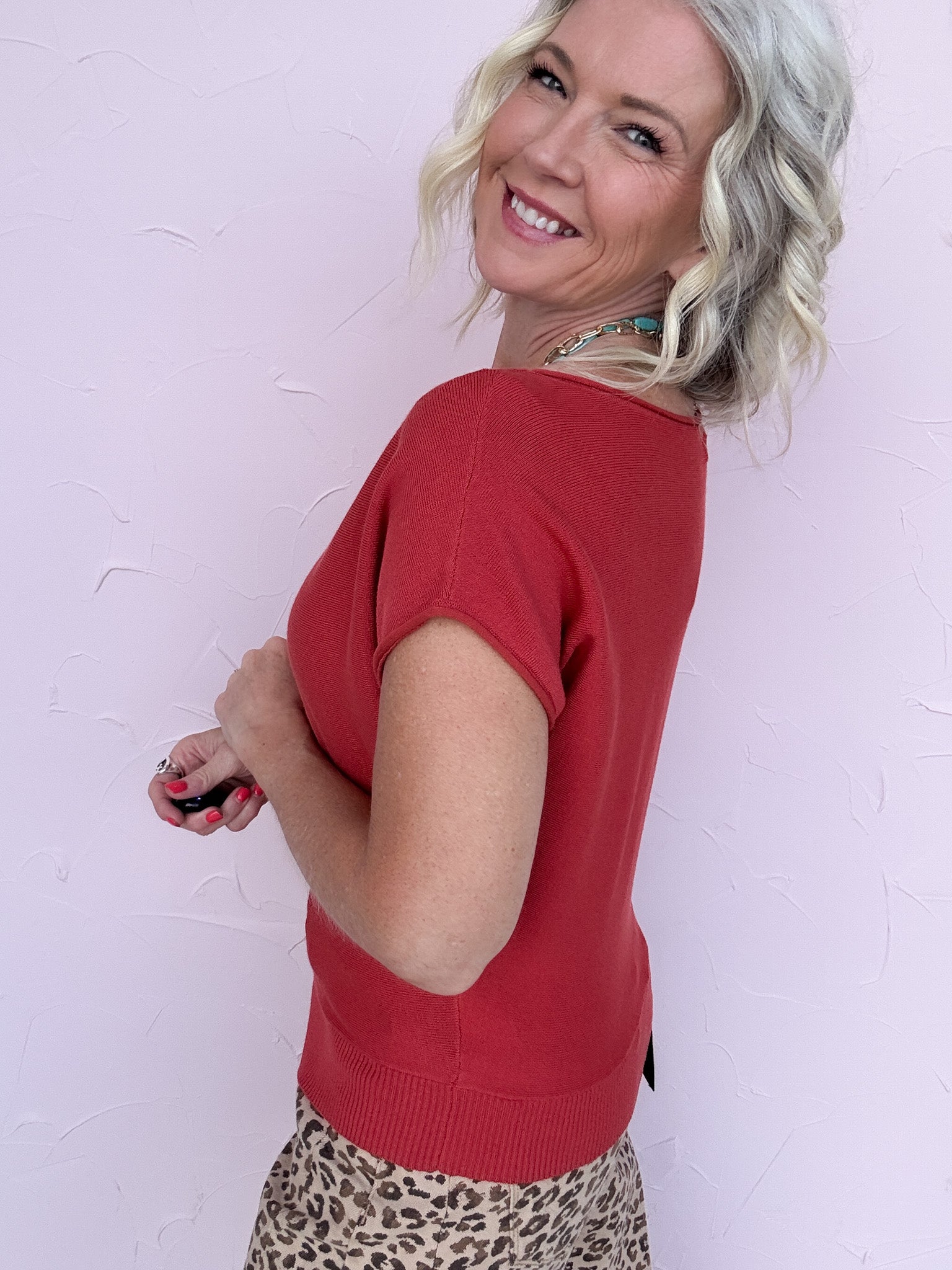 Cela Ease Knit Top