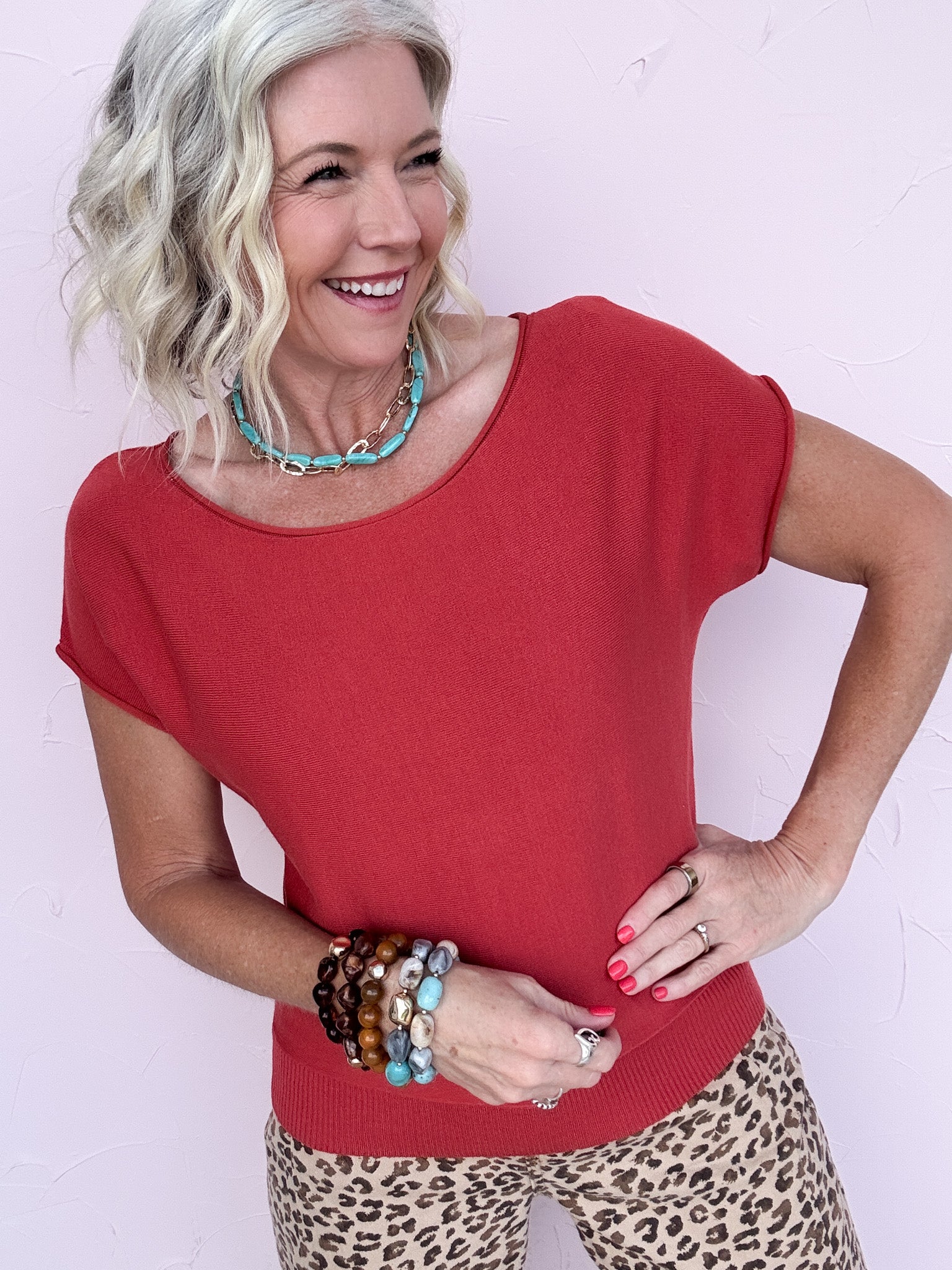 Cela Ease Knit Top
