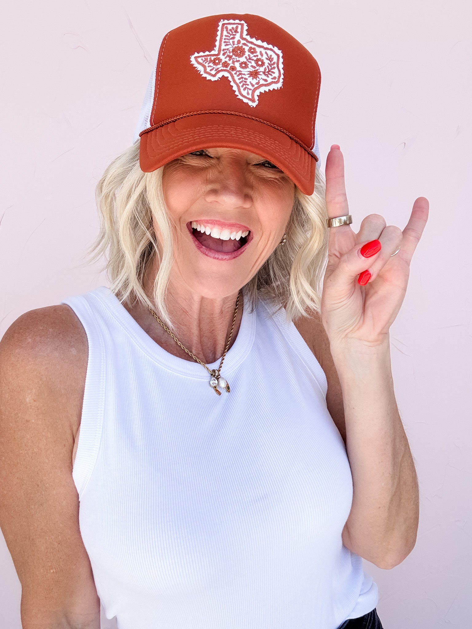 Texas Floral Trucker Hat