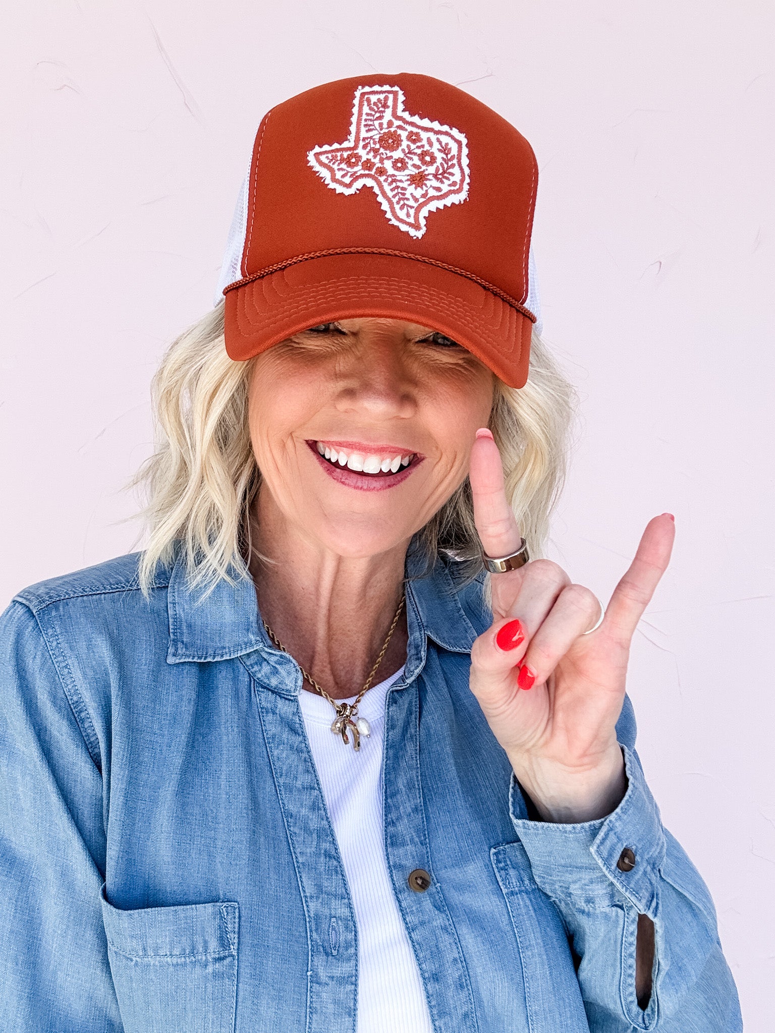 Texas Floral Trucker Hat
