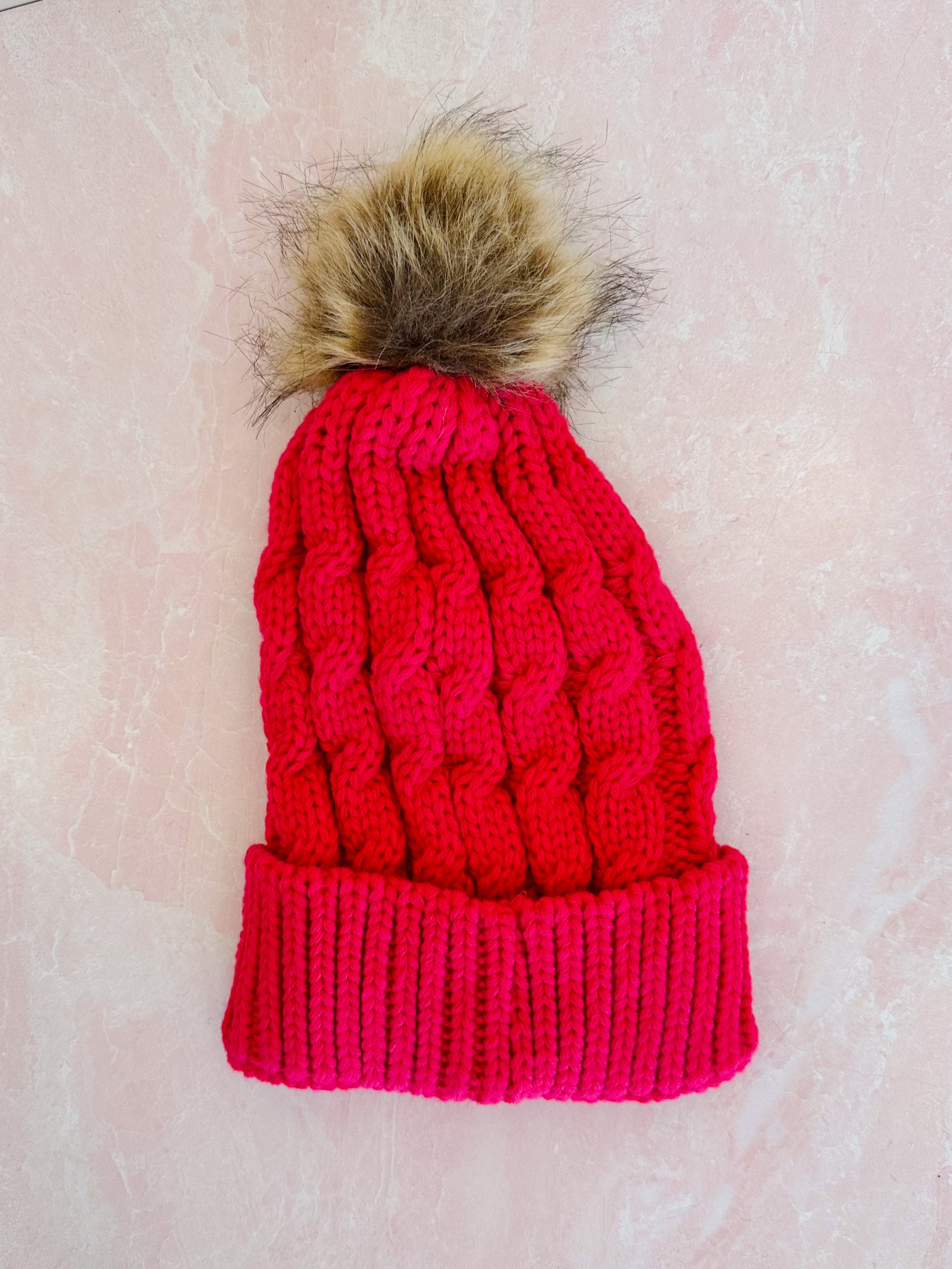 Emma Chunky Knit Cable Beanie