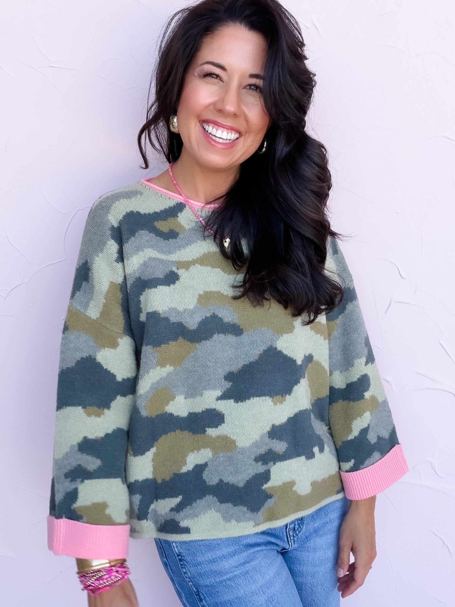 Camo Charm Sweater