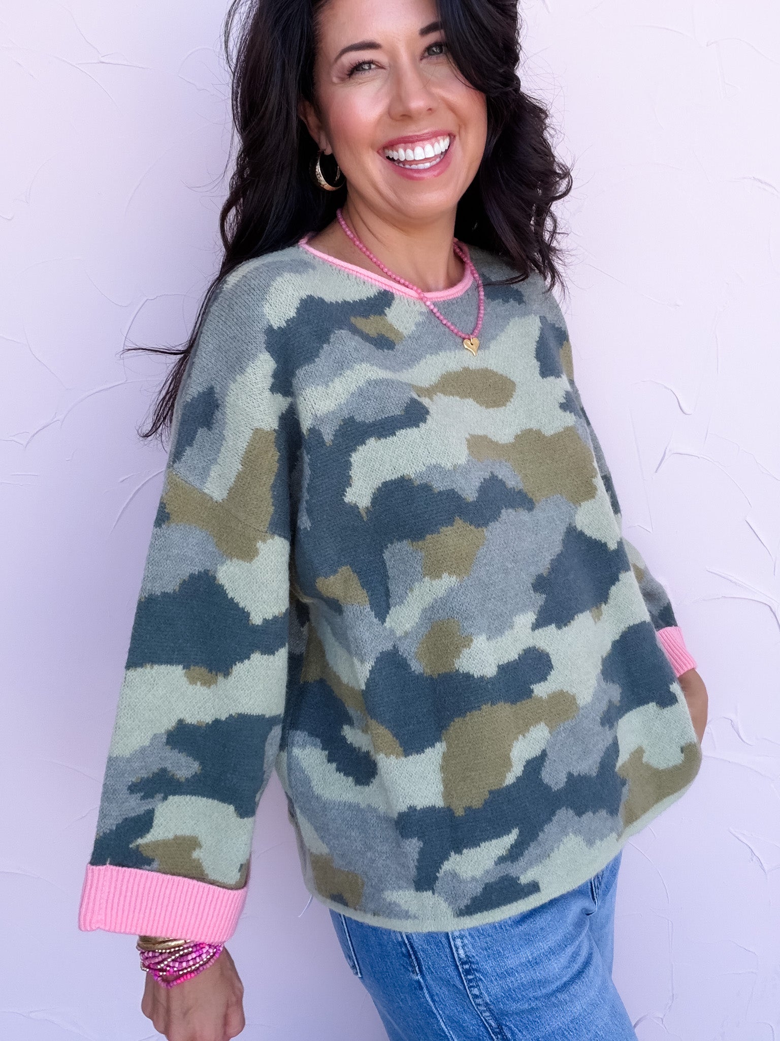 Camo Charm Sweater