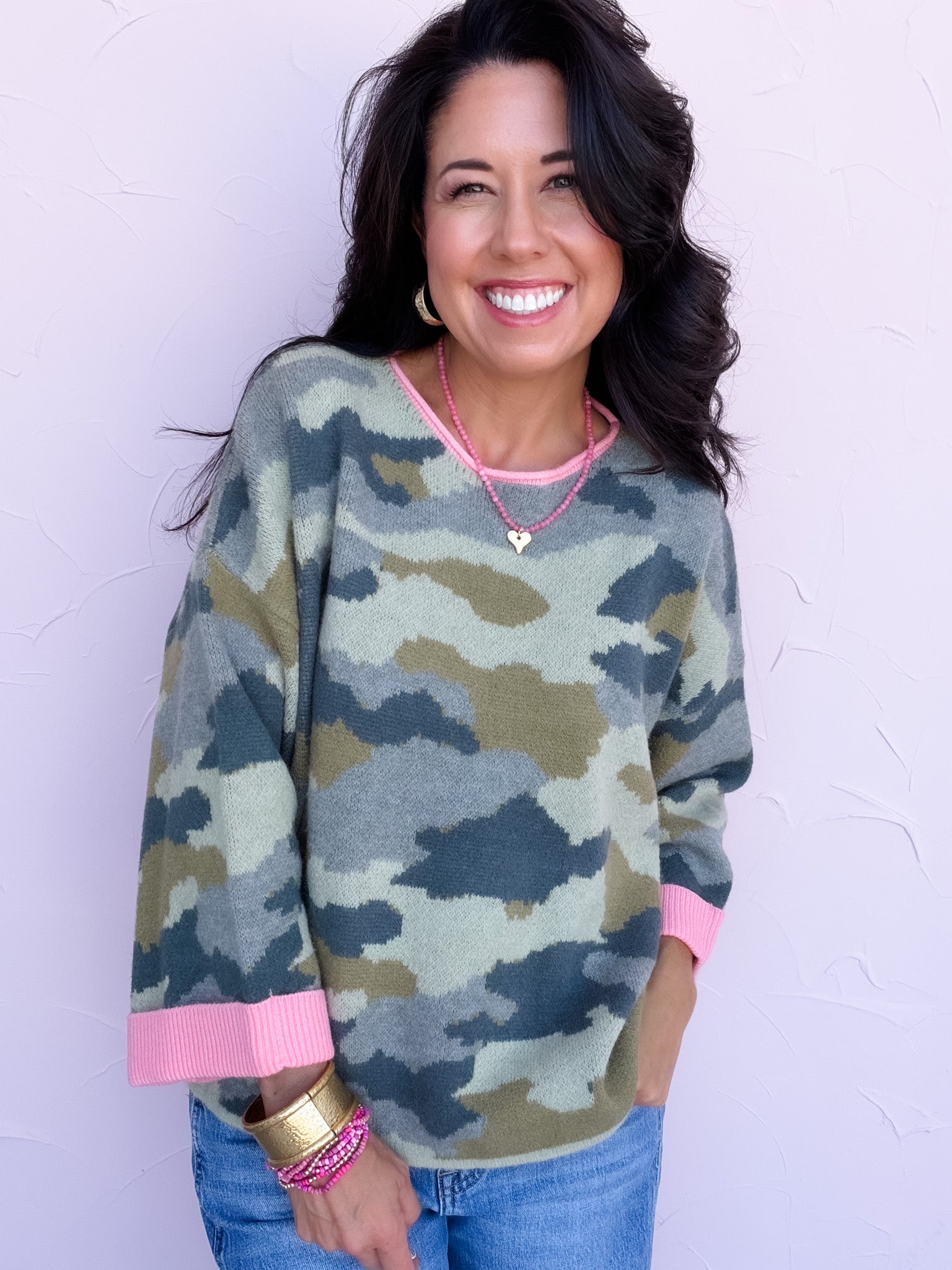 Camo Charm Sweater