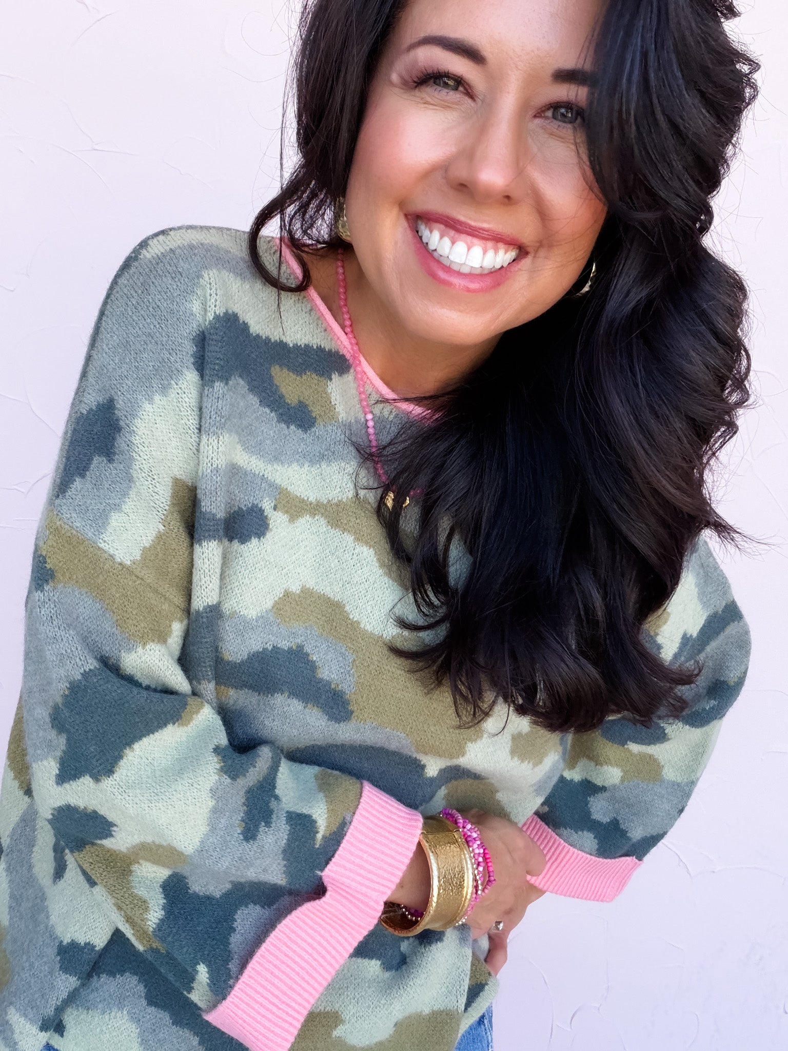 Camo Charm Sweater