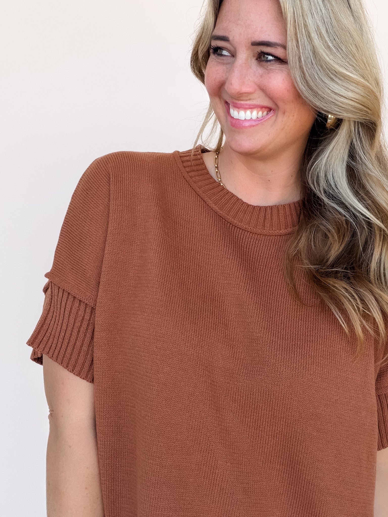 Right Touch Sweater | Caramel