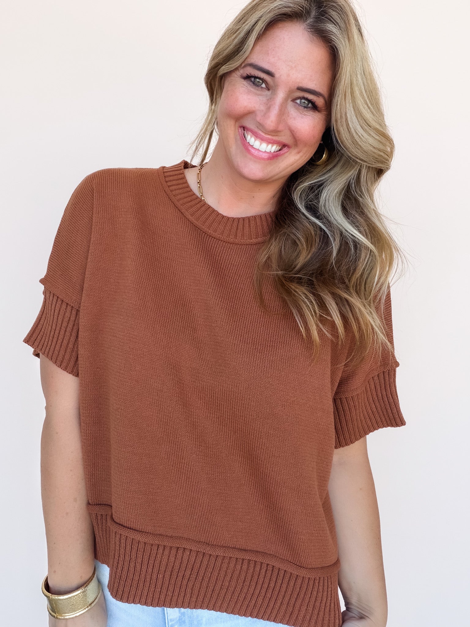 Right Touch Sweater | Caramel