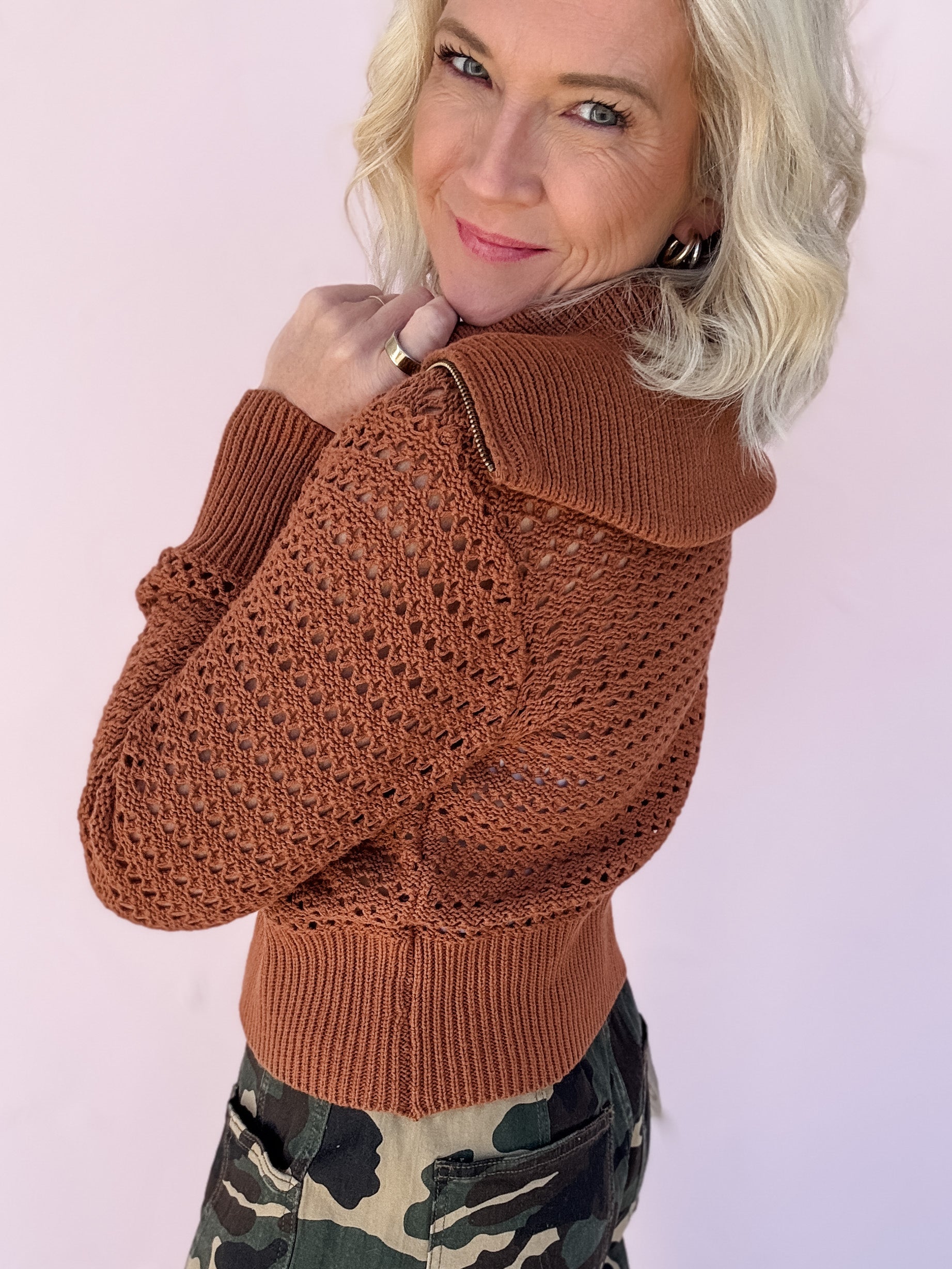 Neutral Ground Cropped Cardigan
