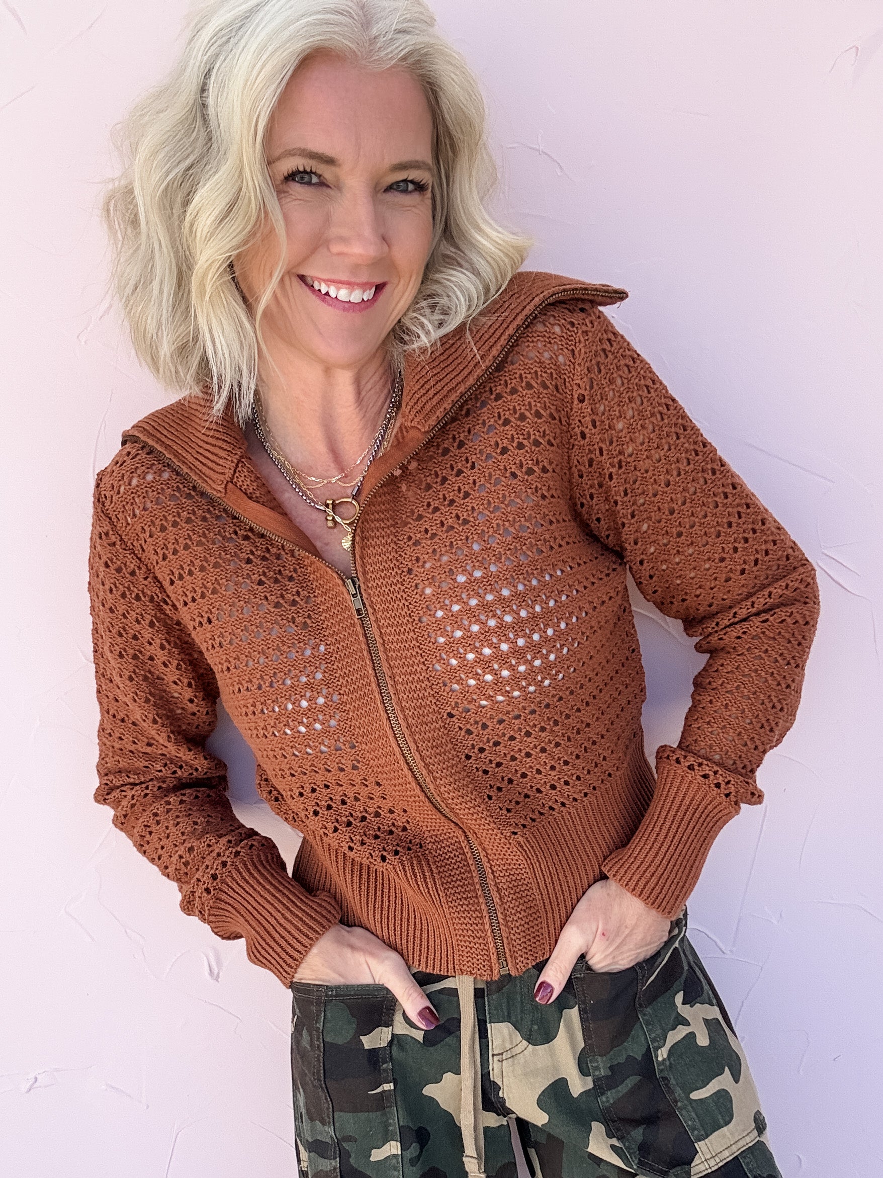 Neutral Ground Cropped Cardigan