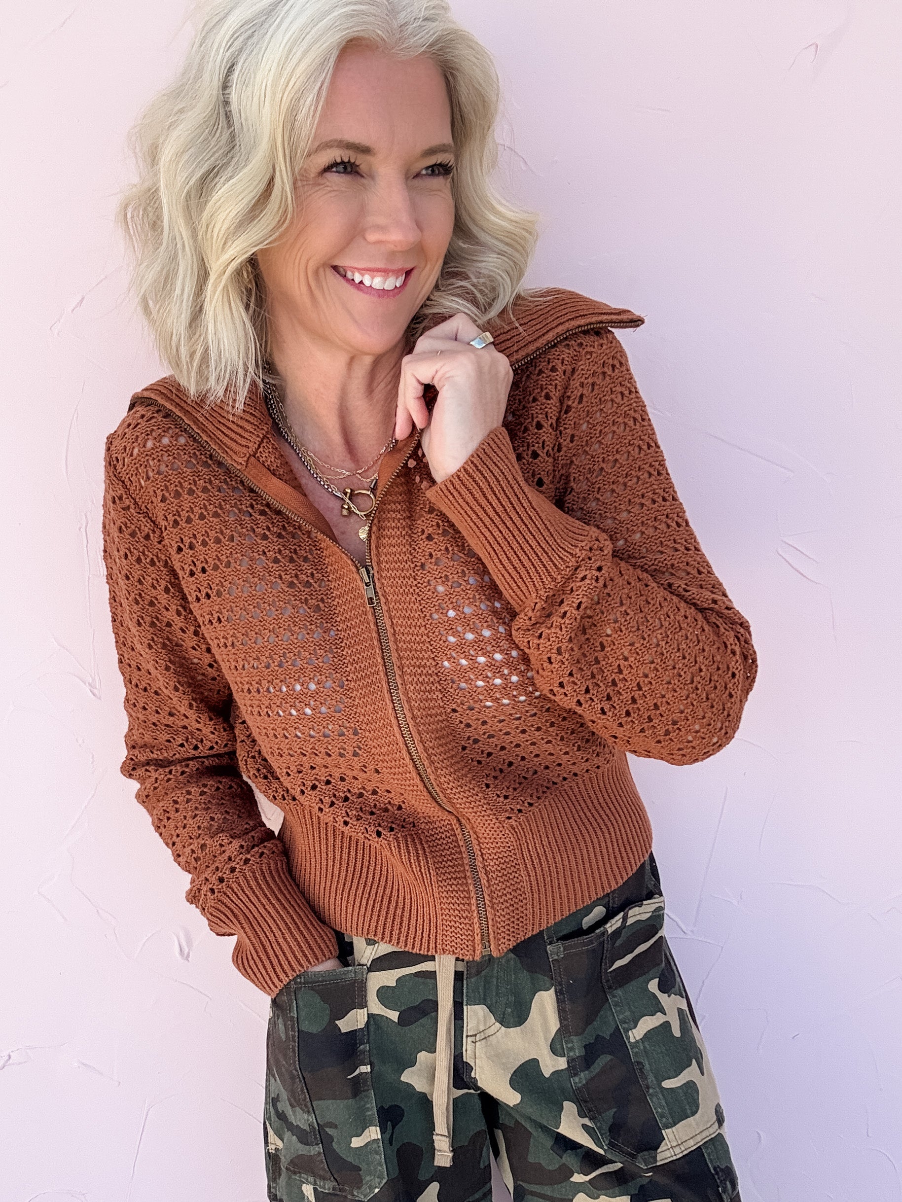 Neutral Ground Cropped Cardigan