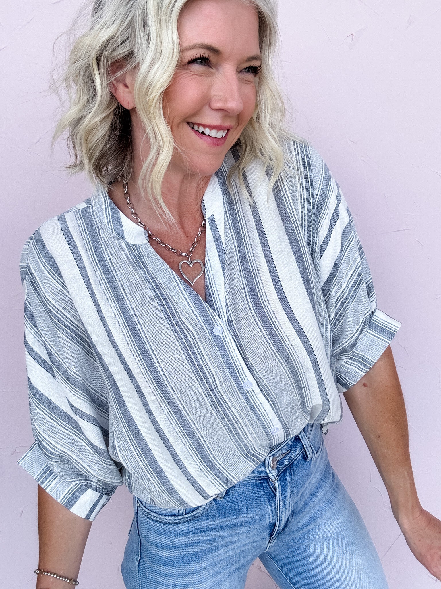 Stonewash Button Down
