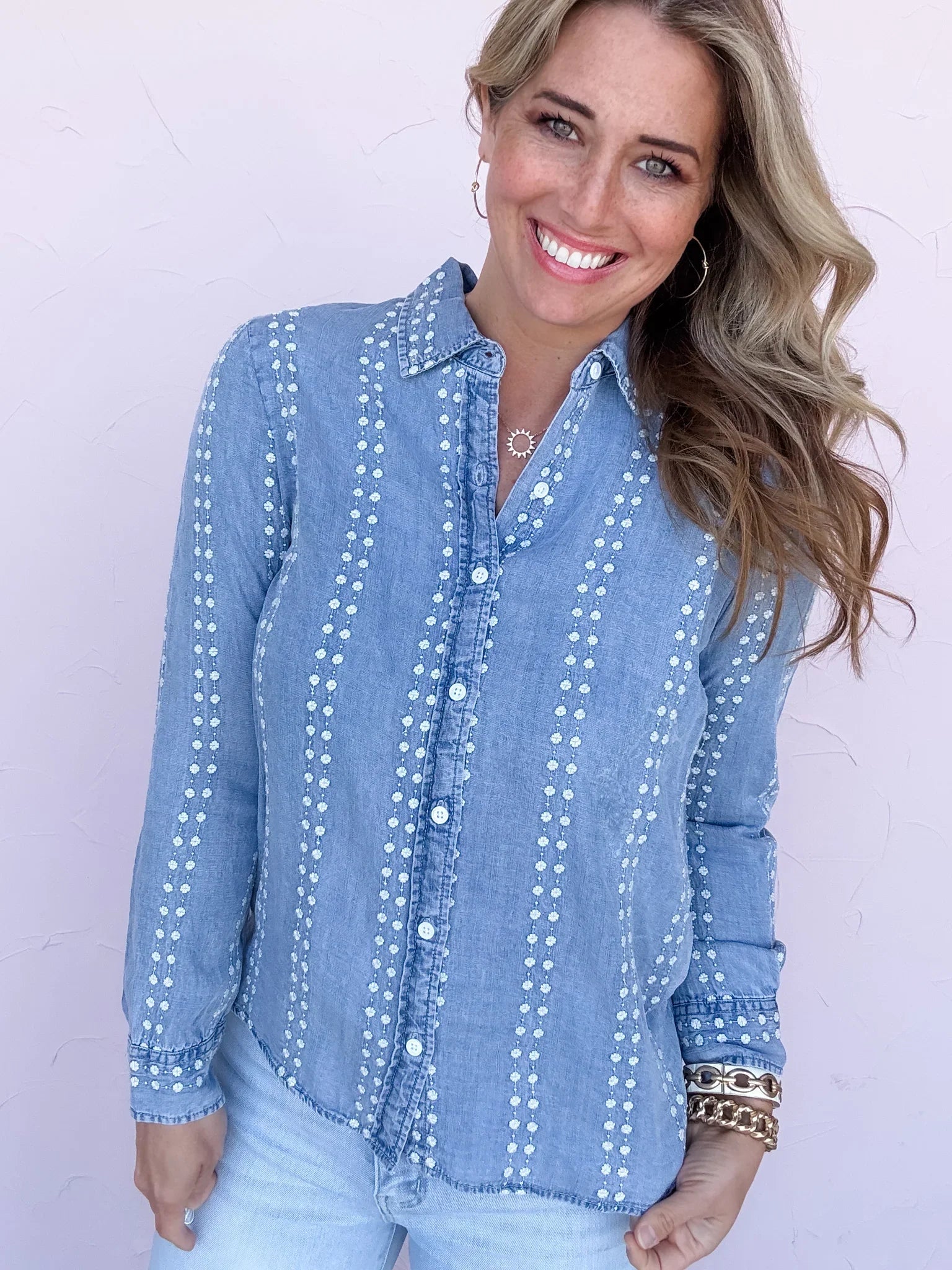 Natalia Daisy Stripe Top