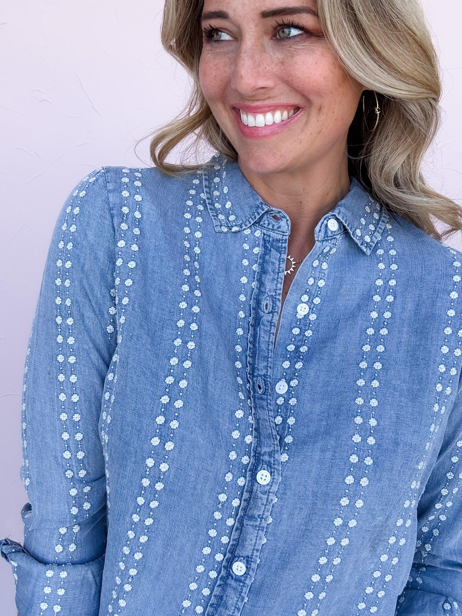 Natalia Daisy Stripe Top