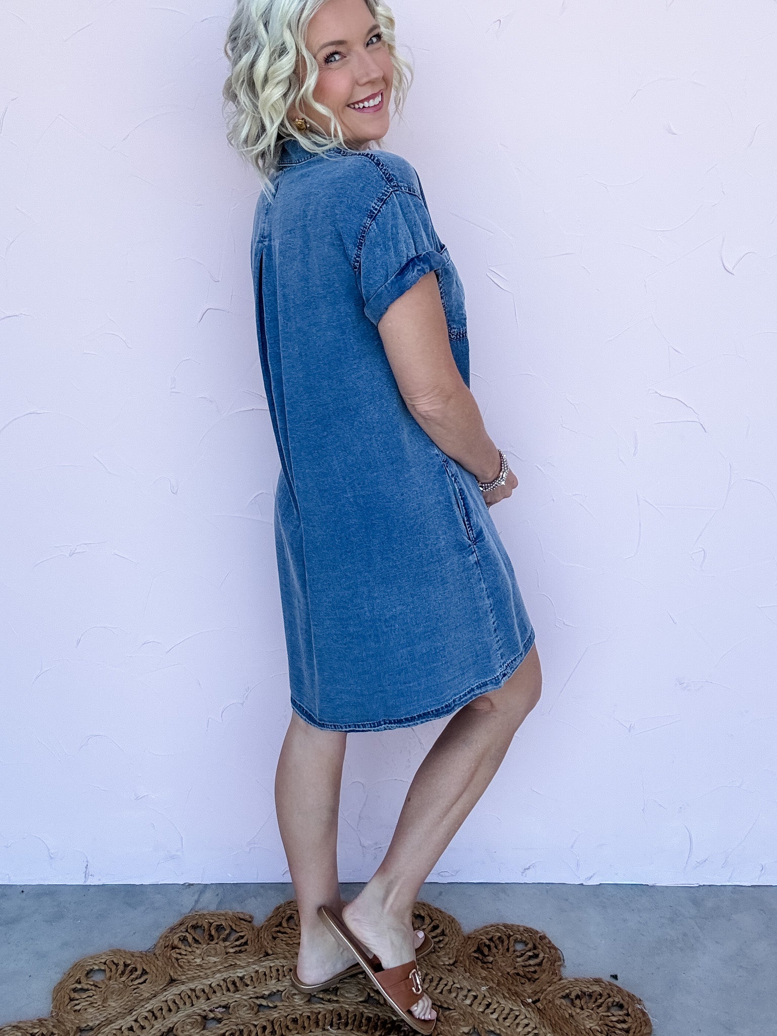 June Denim Shirt Dress