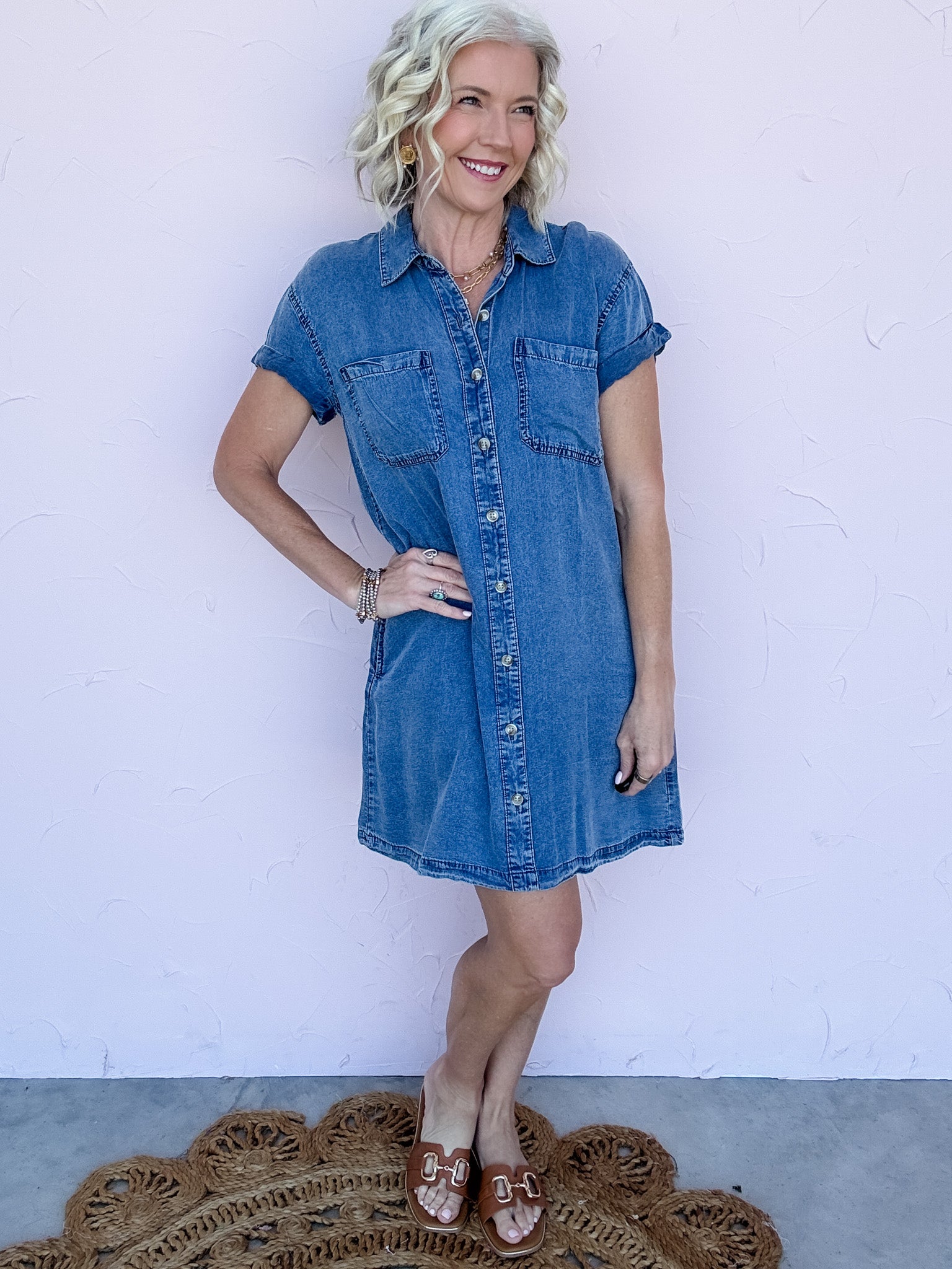 June Denim Shirt Dress