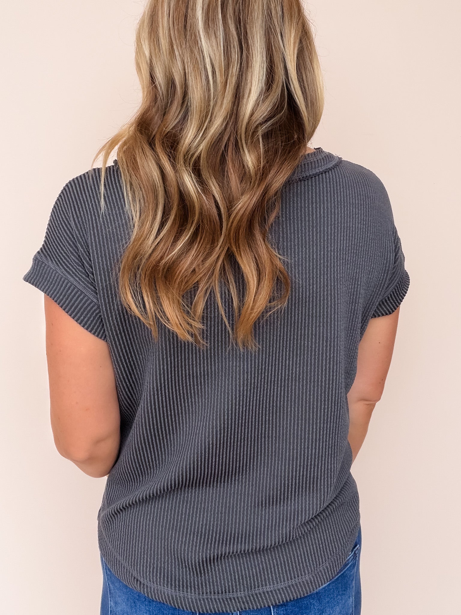 Greystone Ribbed Top